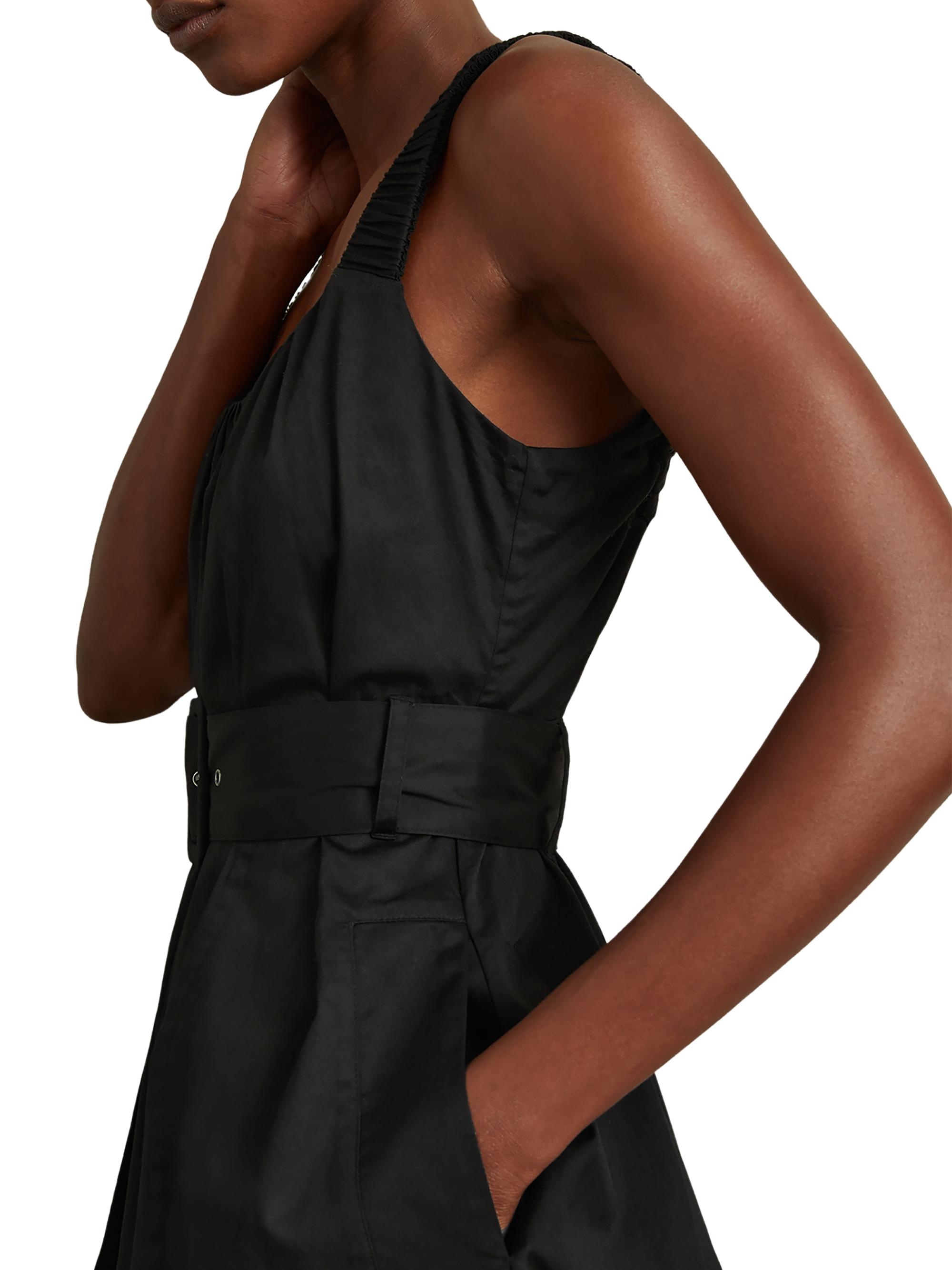 Reiss Liza Poplin Belted Midi-Dress | Saks Fifth Avenue