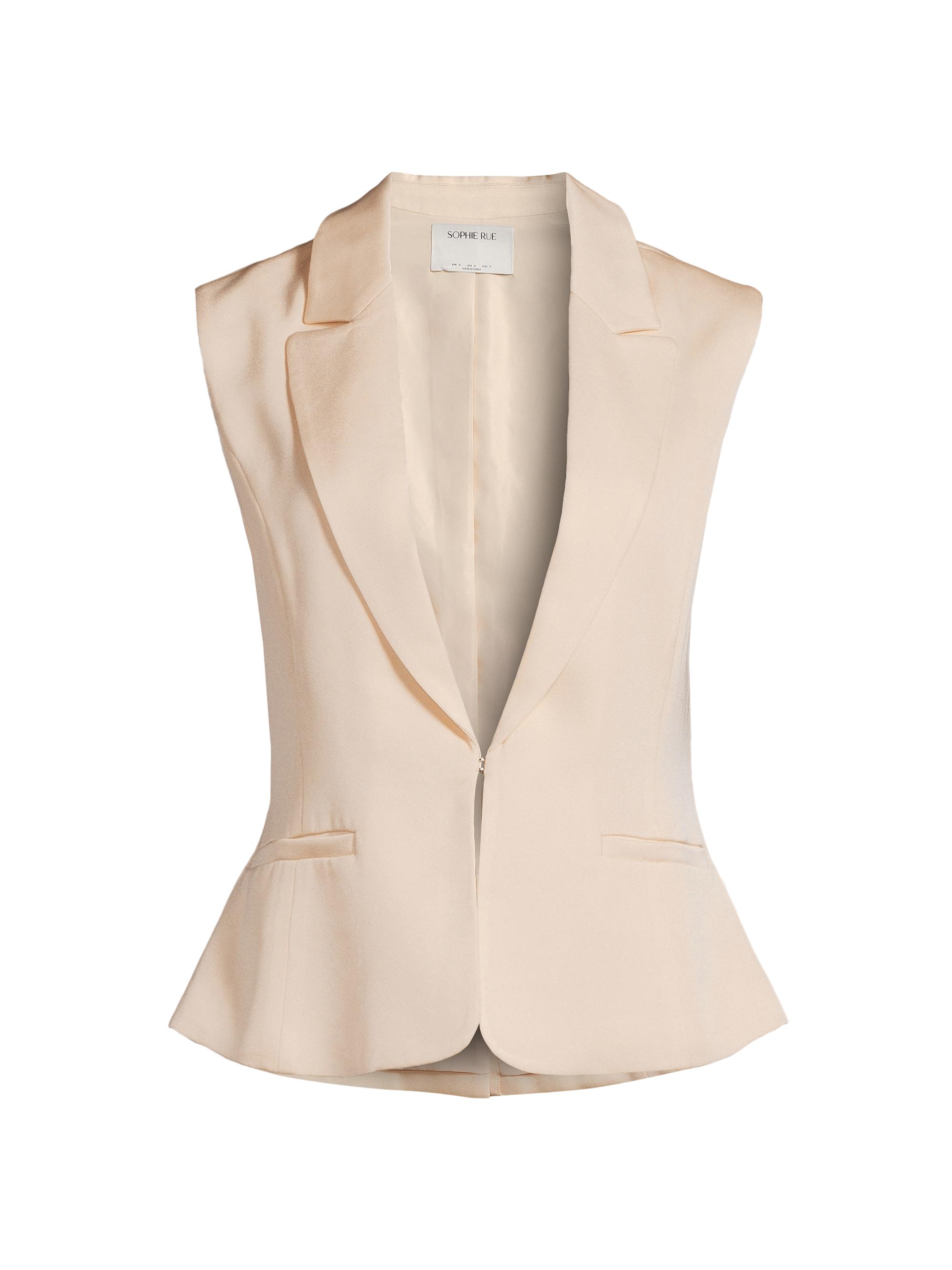 Rue Sophie Women's Dean Tailored Vest Top - Champagne