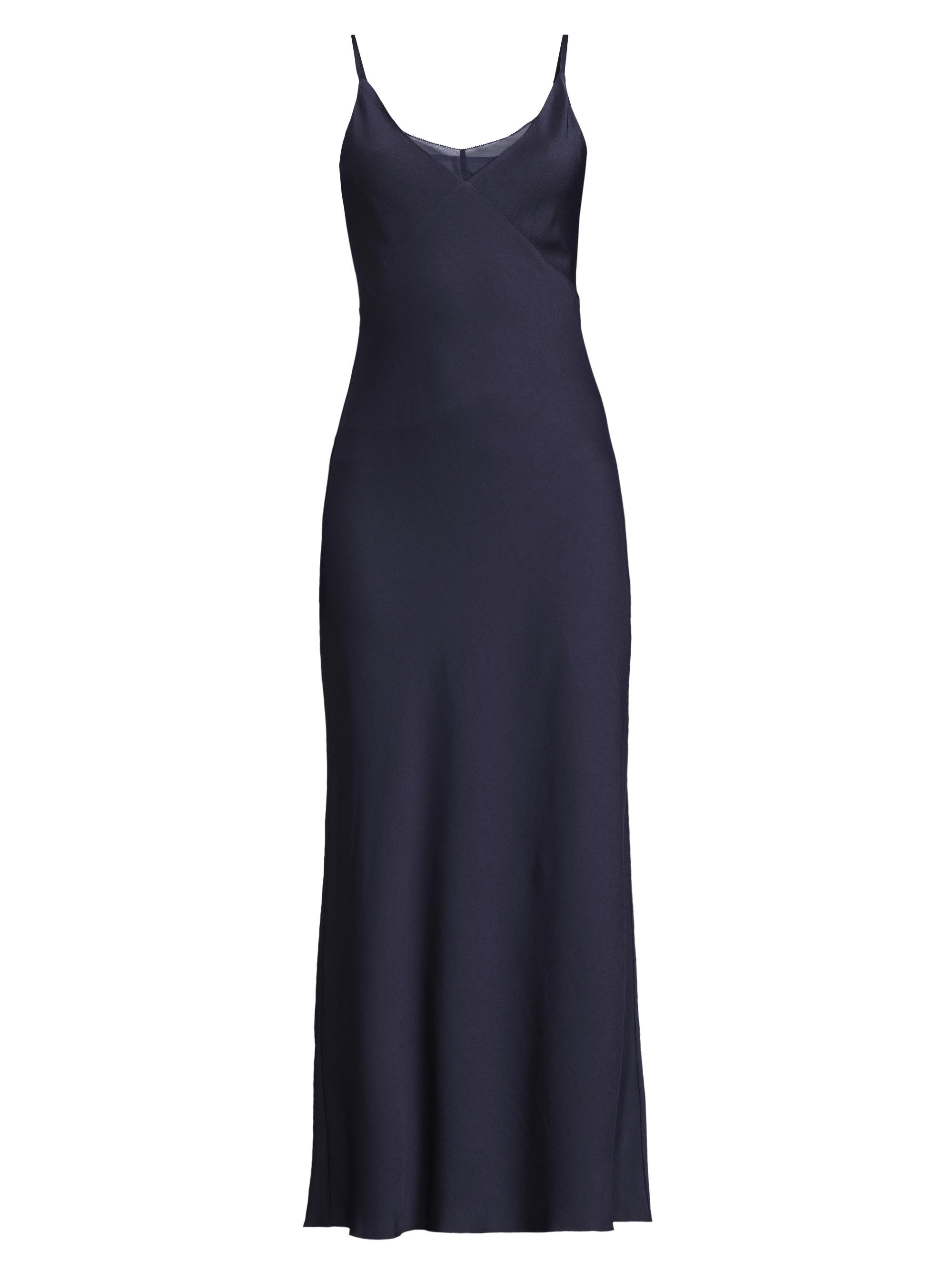 Rue Sophie Women's Reese Satin Slip Maxi Dress - Navy