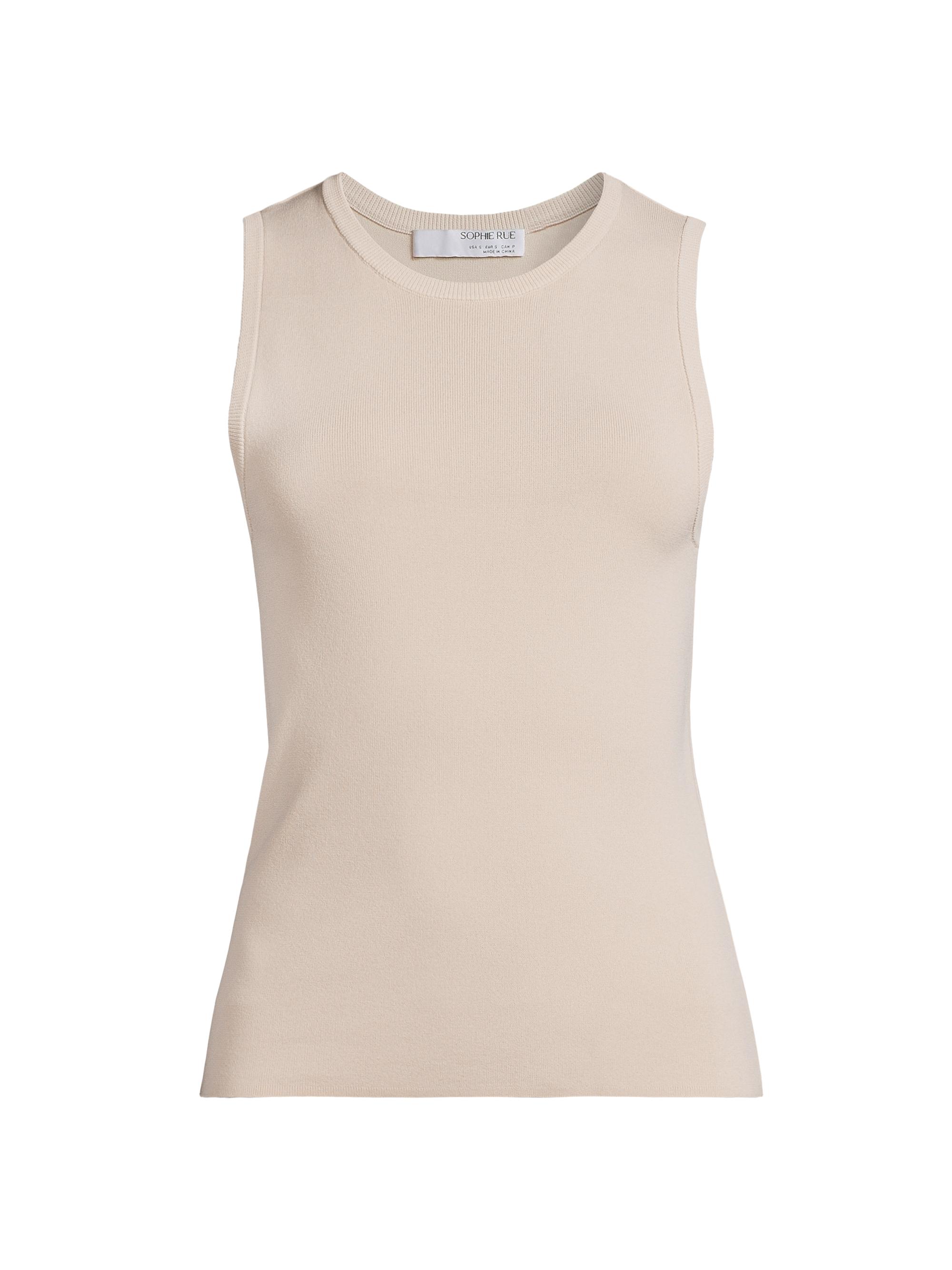 Rue Sophie Women's Keith Knit Tank Top - Oatmeal