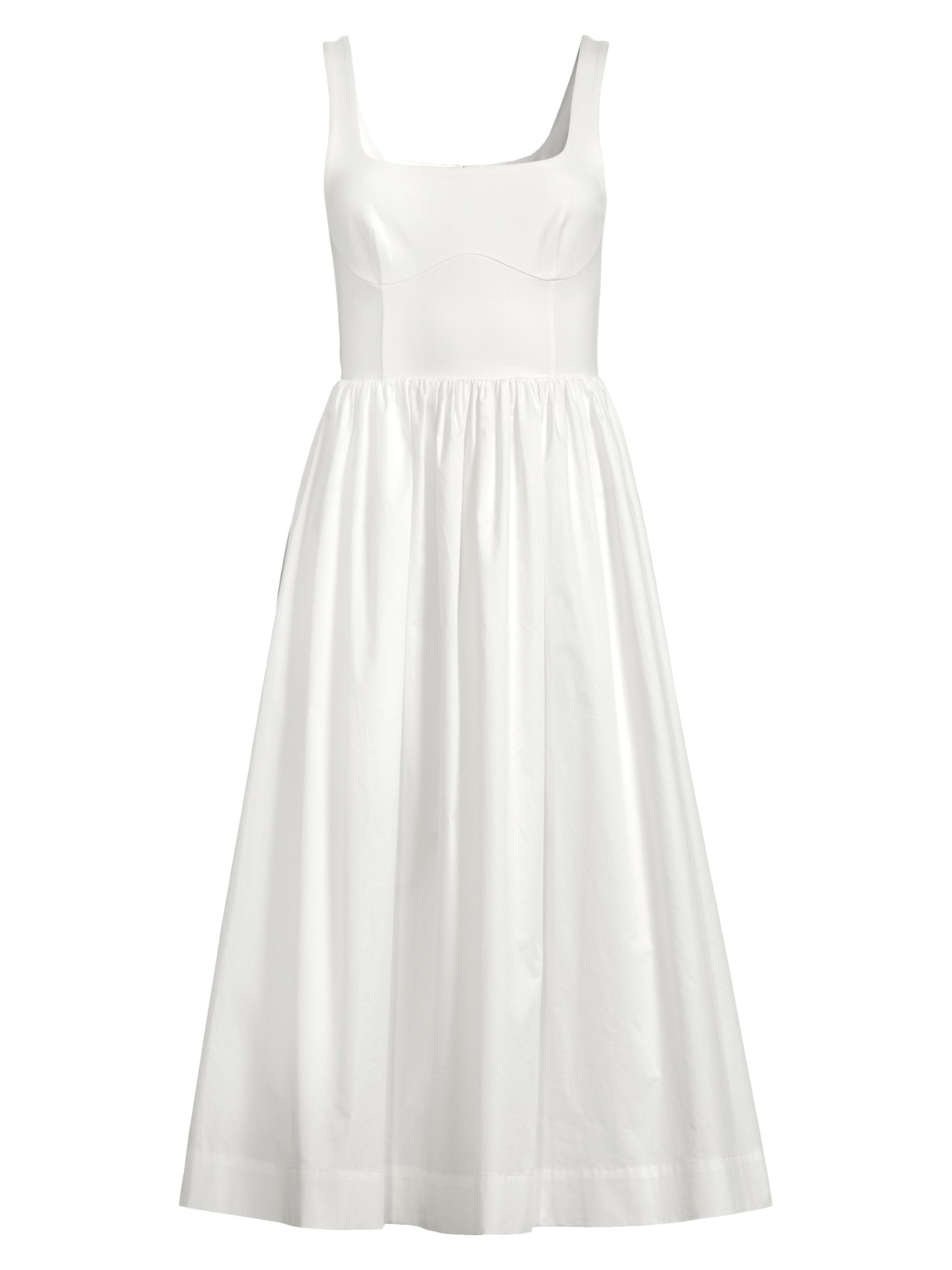 Rue Sophie Women's Margot Squareneck Midi-Dress - Alabaster