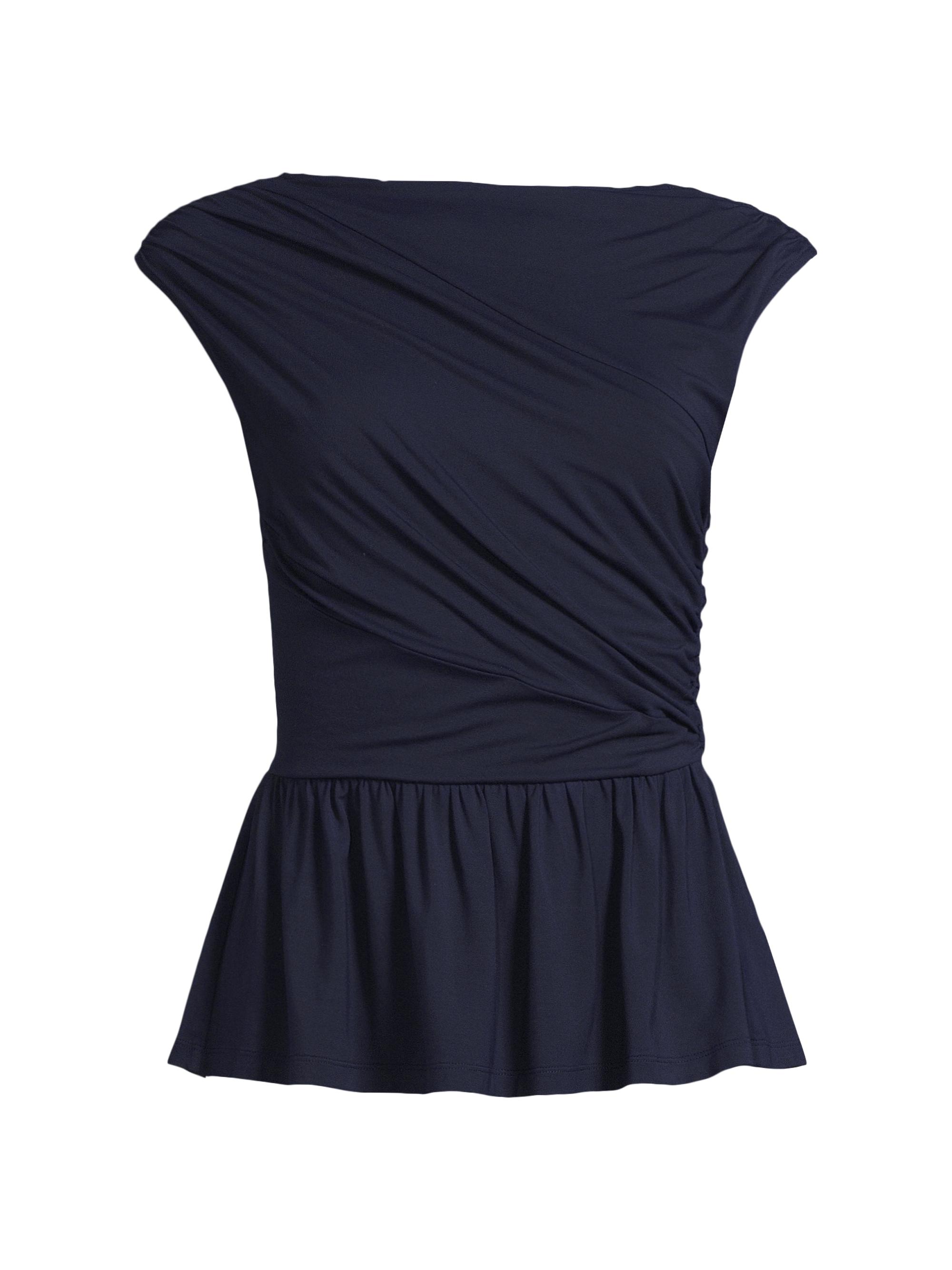 Rue Sophie Women's Leona Jersey Draped Top - Champagne