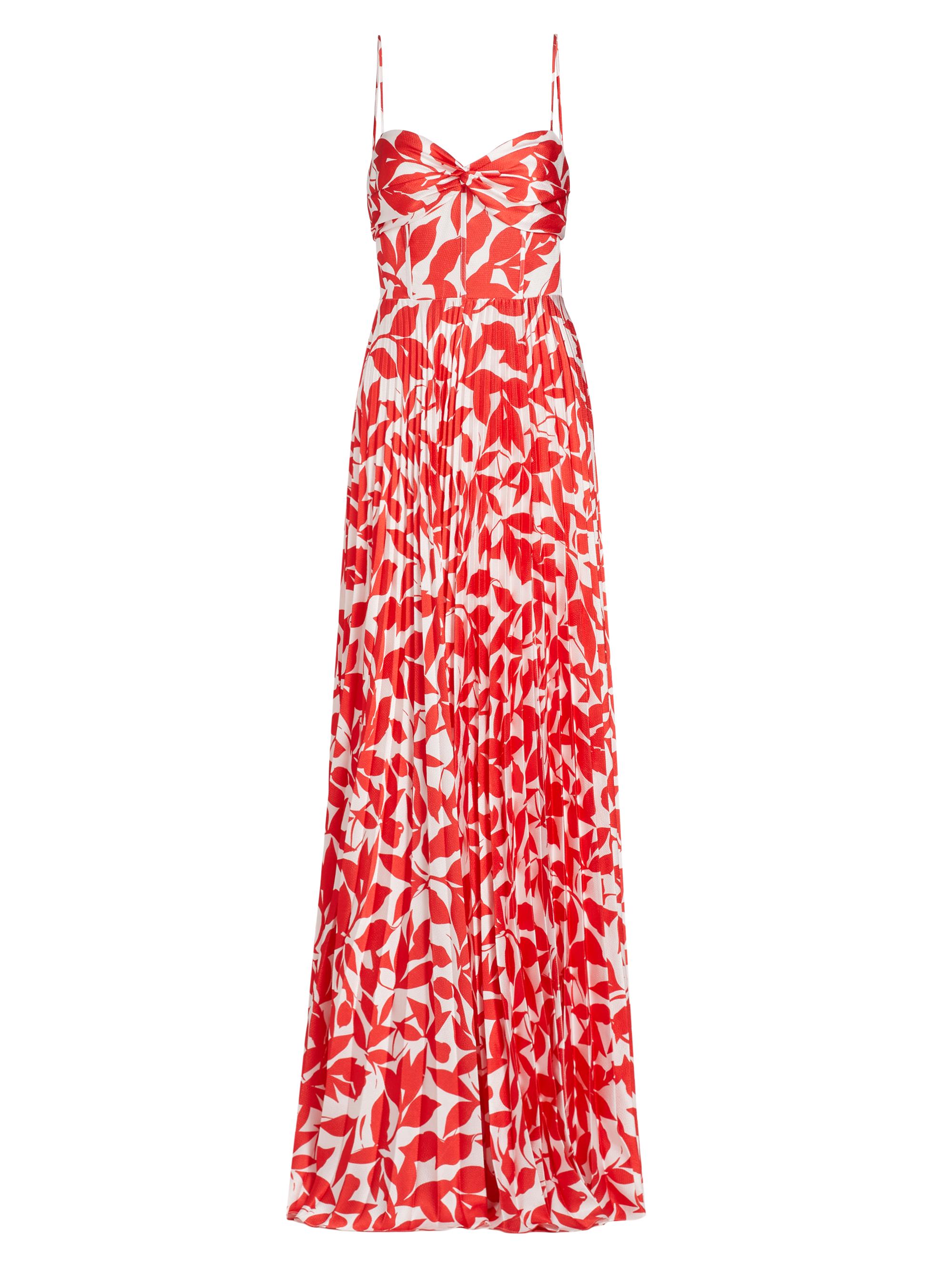 ML Monique Lhuillier Women's Cameron Sleeveless Maxi Dress - Falling Leaves