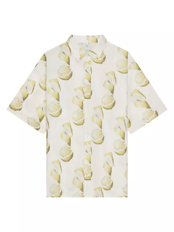 Shop Givenchy Plage Printed Shirt in Cotton Seersucker | Saks 