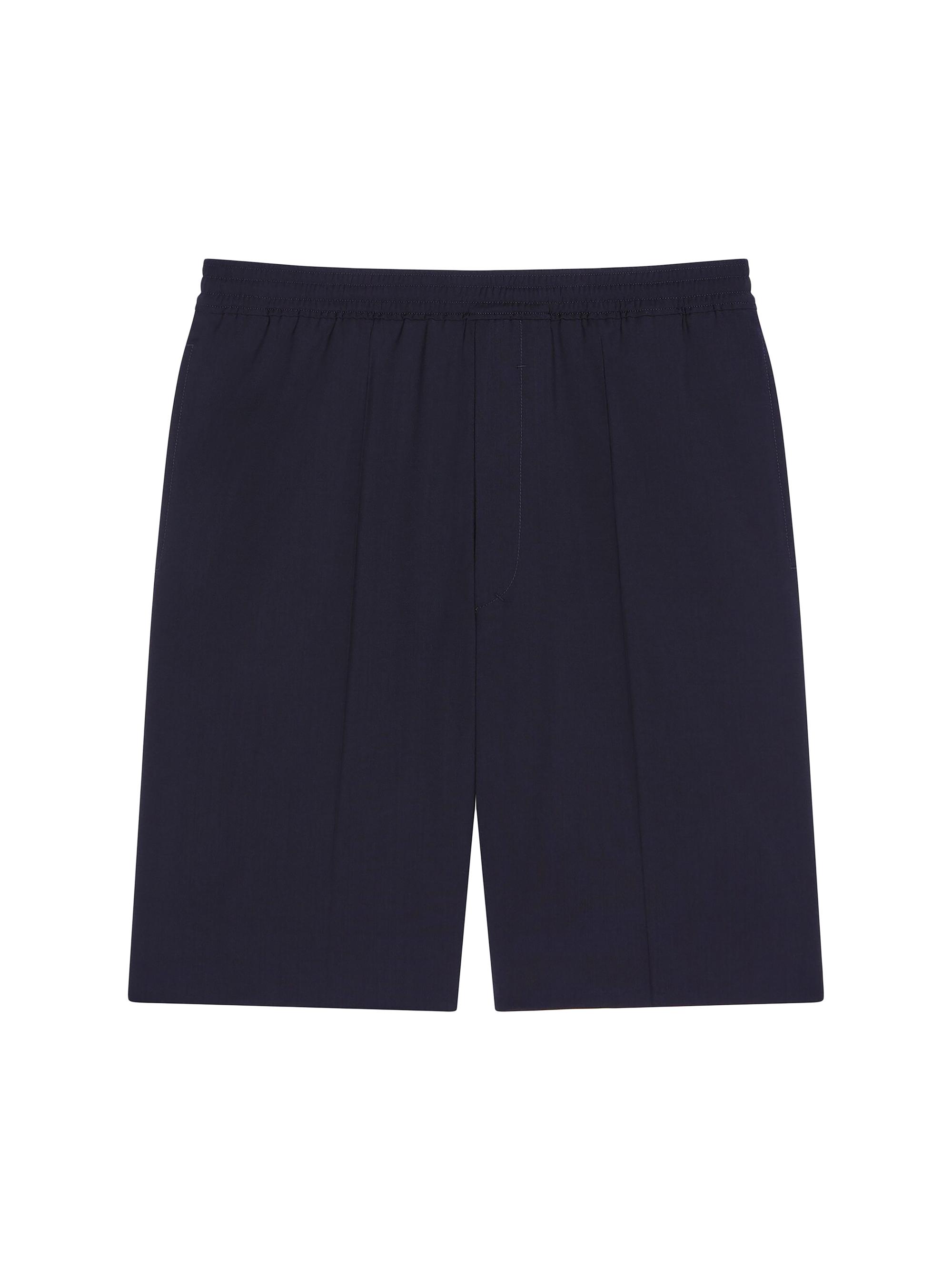 Givenchy Men's Bermuda Shorts in Wool Poplin - Night Blue
