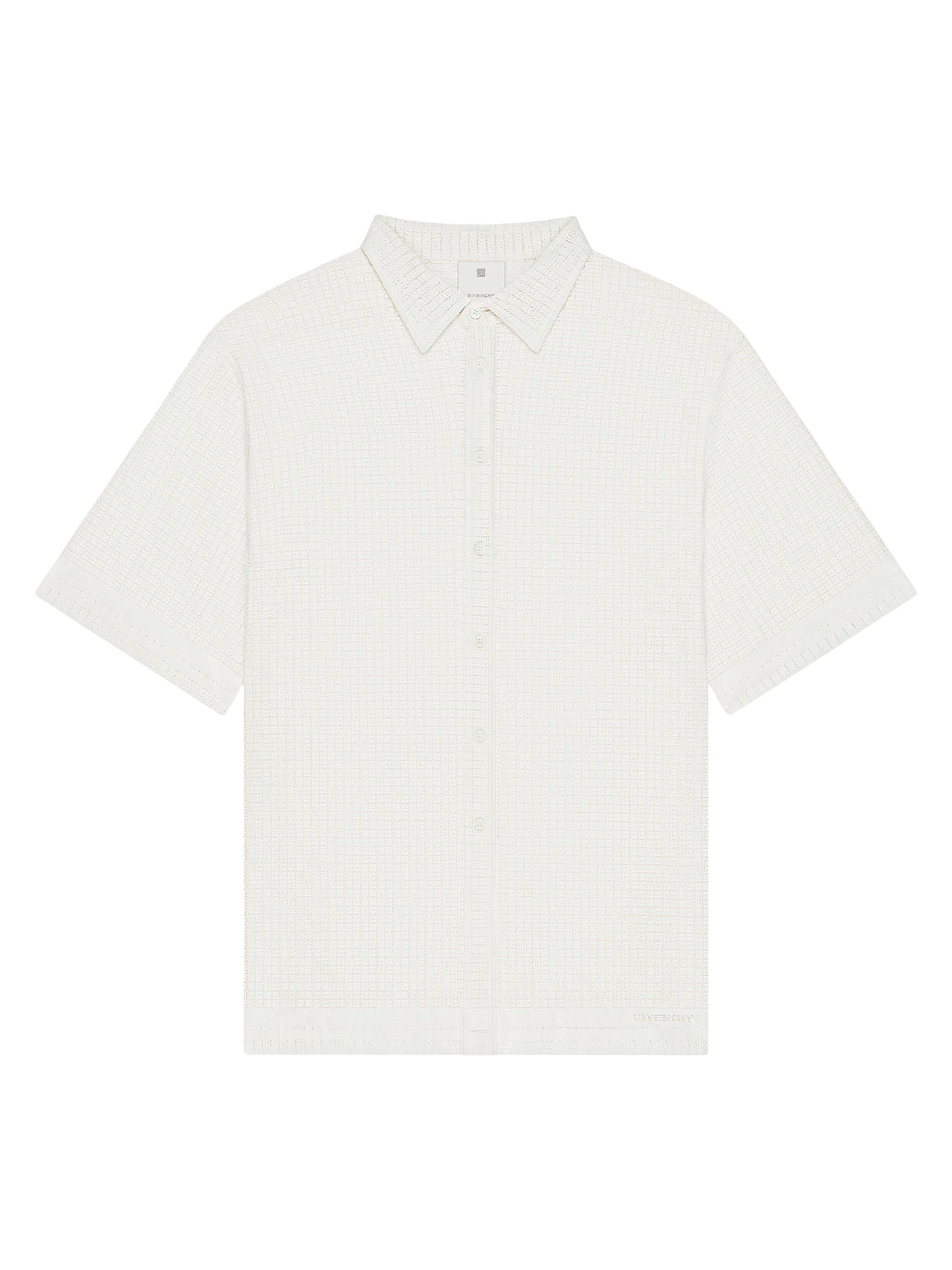 Givenchy Men's Plage Shirt in 4G Lace - Natural