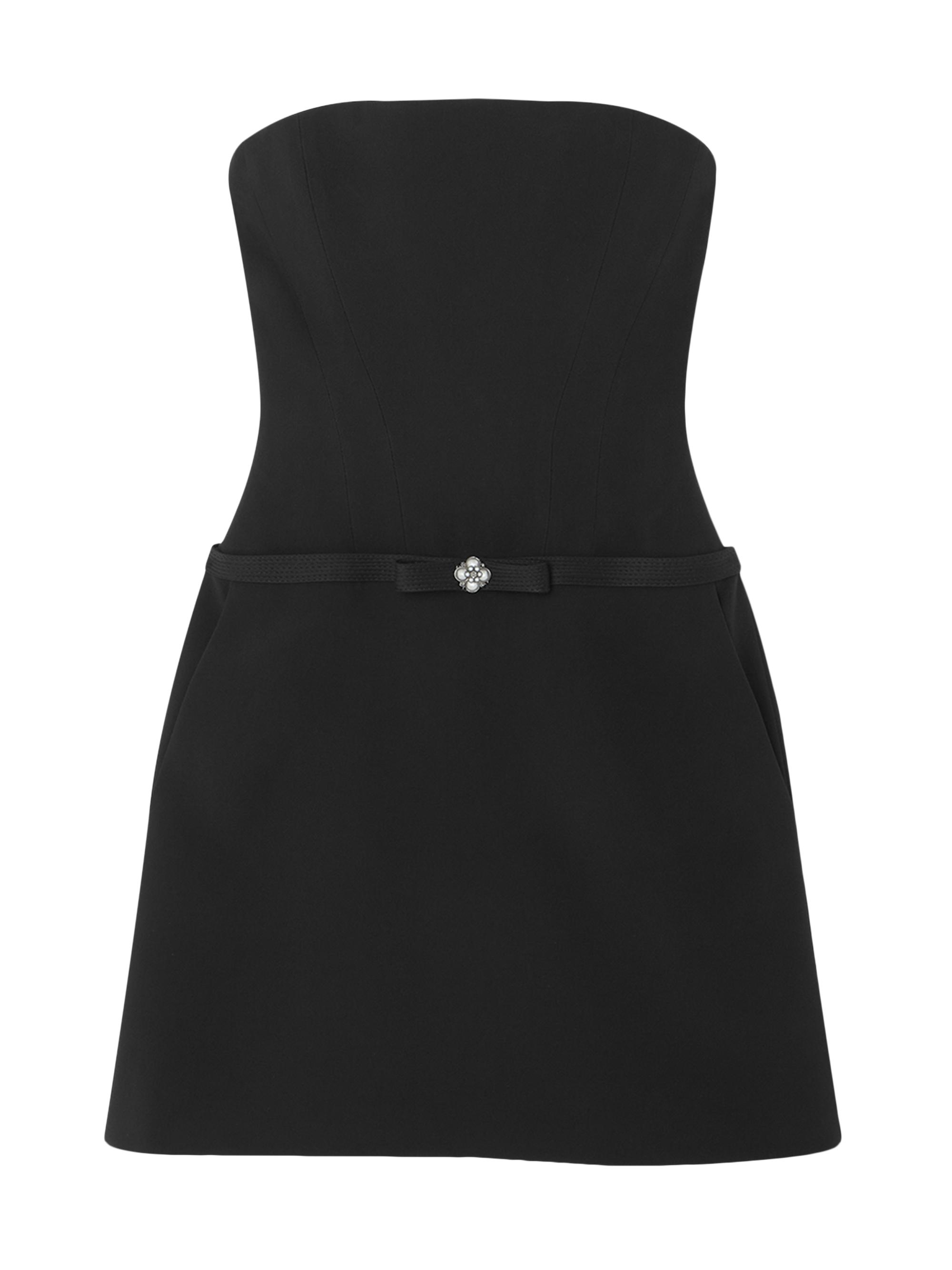 Versace Women's Matte Satin Cocktail Dress - Black