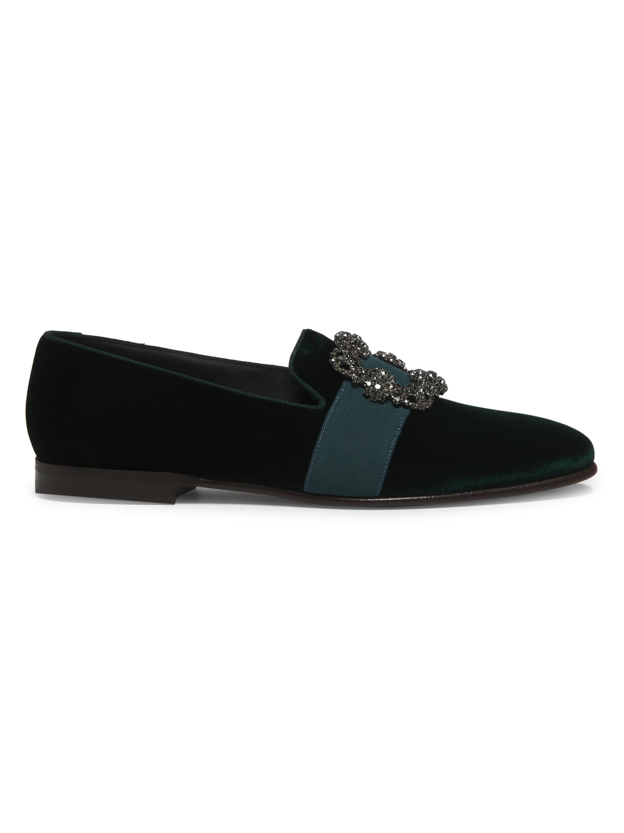 Manolo Blahnik Evening Exuberance Carlton Velvet Loafers  display picture 3