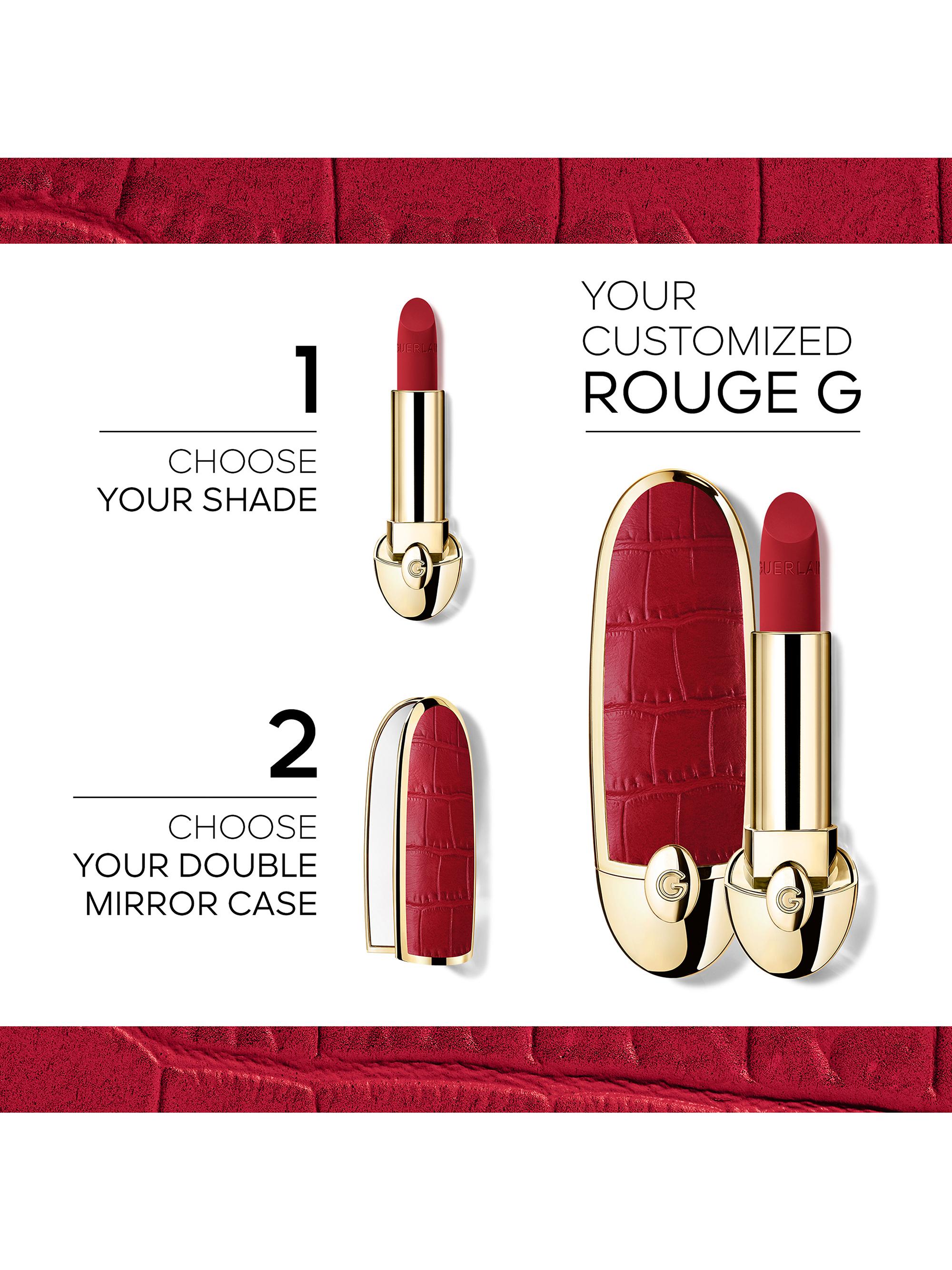 GUERLAIN ROUGE G N°06 & CASE ROUGE G ⋅ CASE EMBRASSE-MOI ! ⋅ GUERLAIN