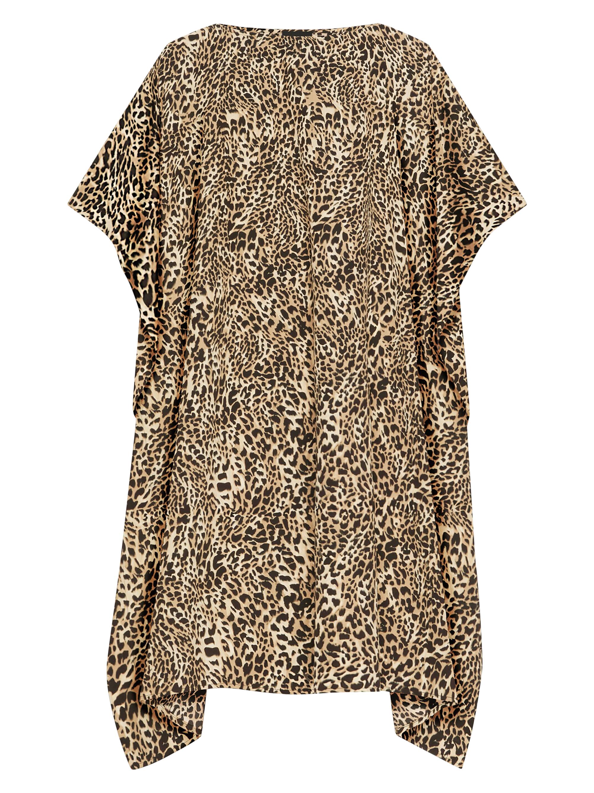 Givenchy Women's Plage Printed Kaftan in Silk - Brown