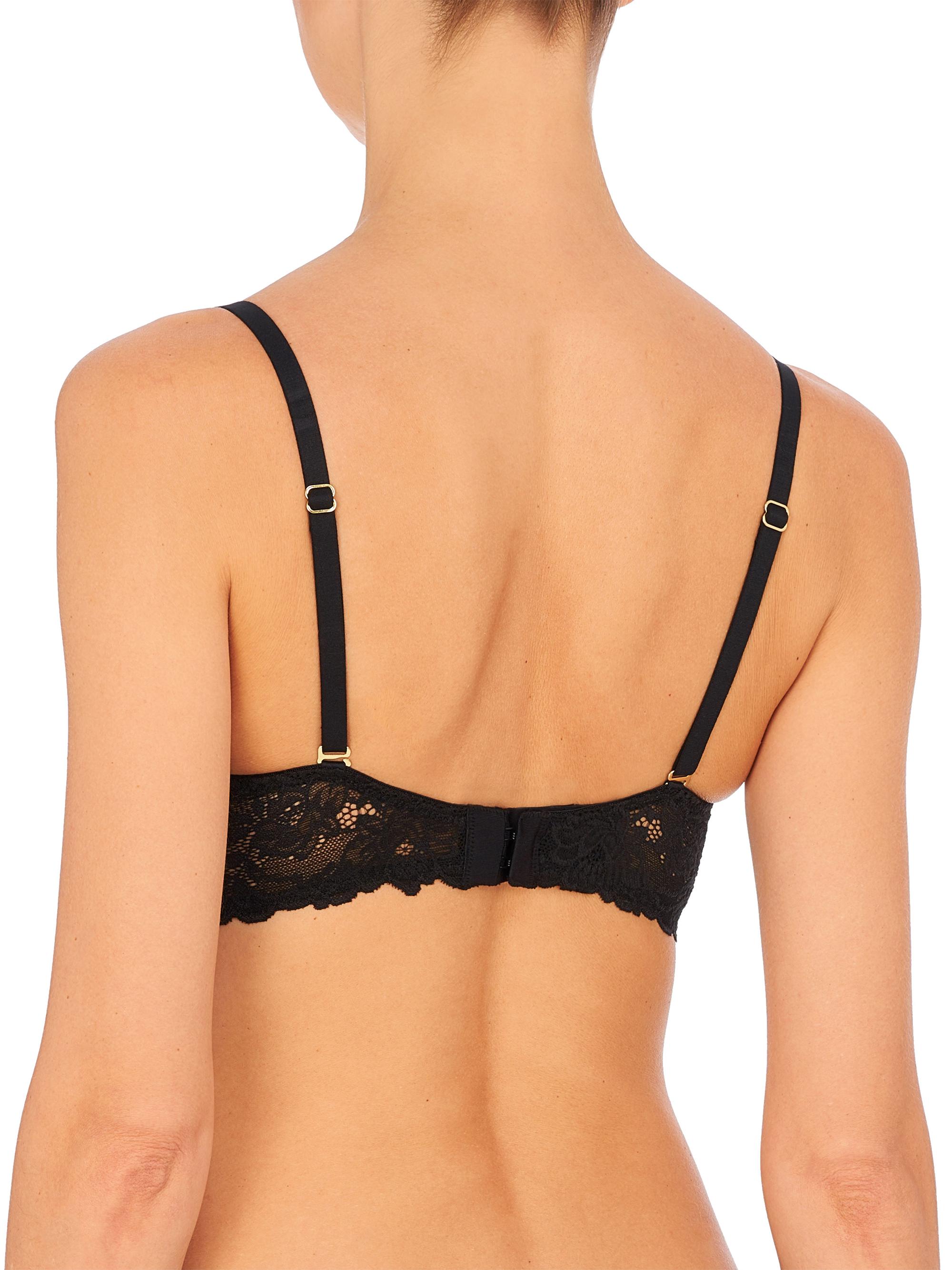 Natori Women's Heavenly Lace Convertible Balconette Bra - Black | Thumbnail 3