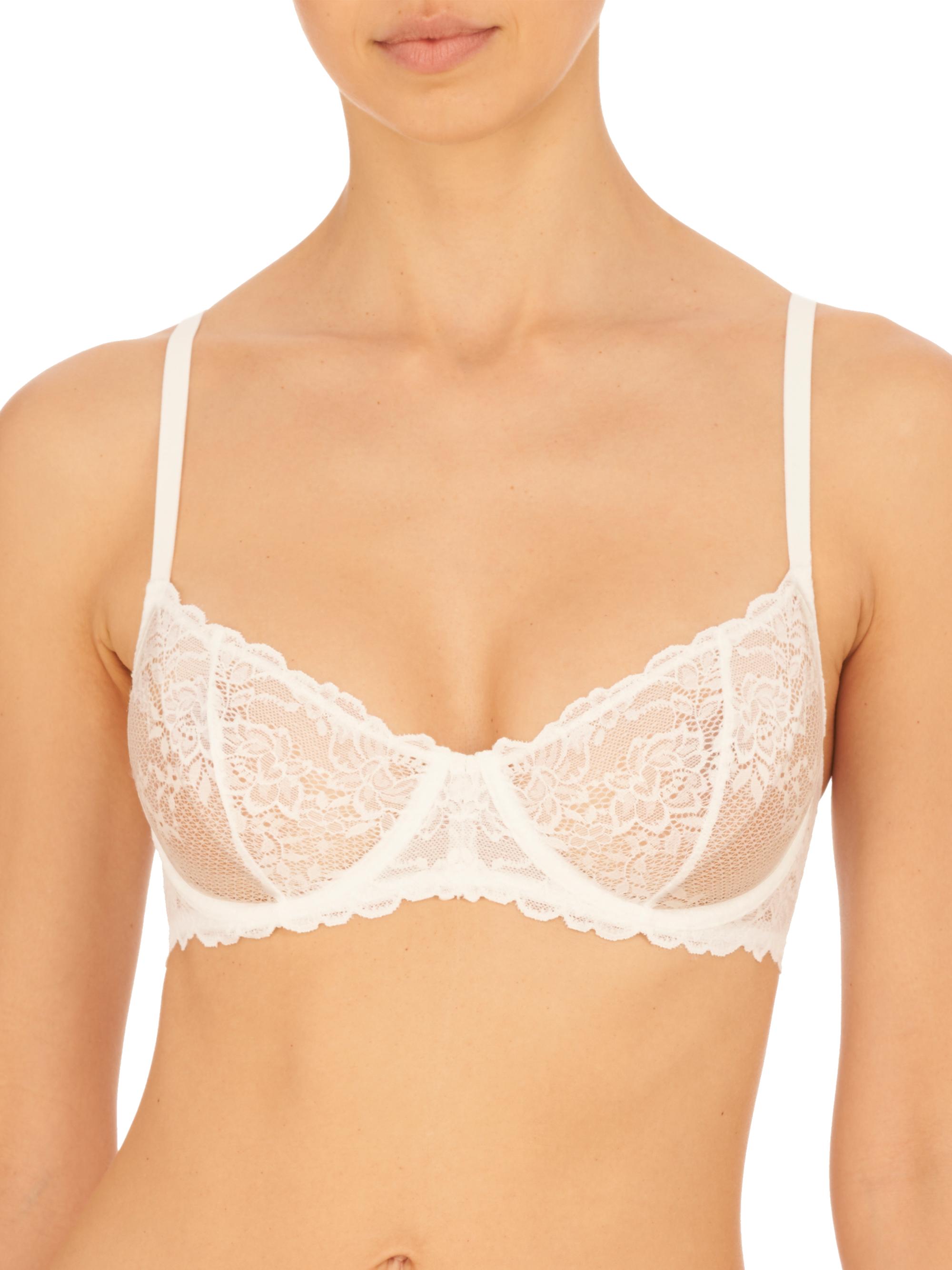 Natori Women's Heavenly Lace Convertible Balconette Bra - White