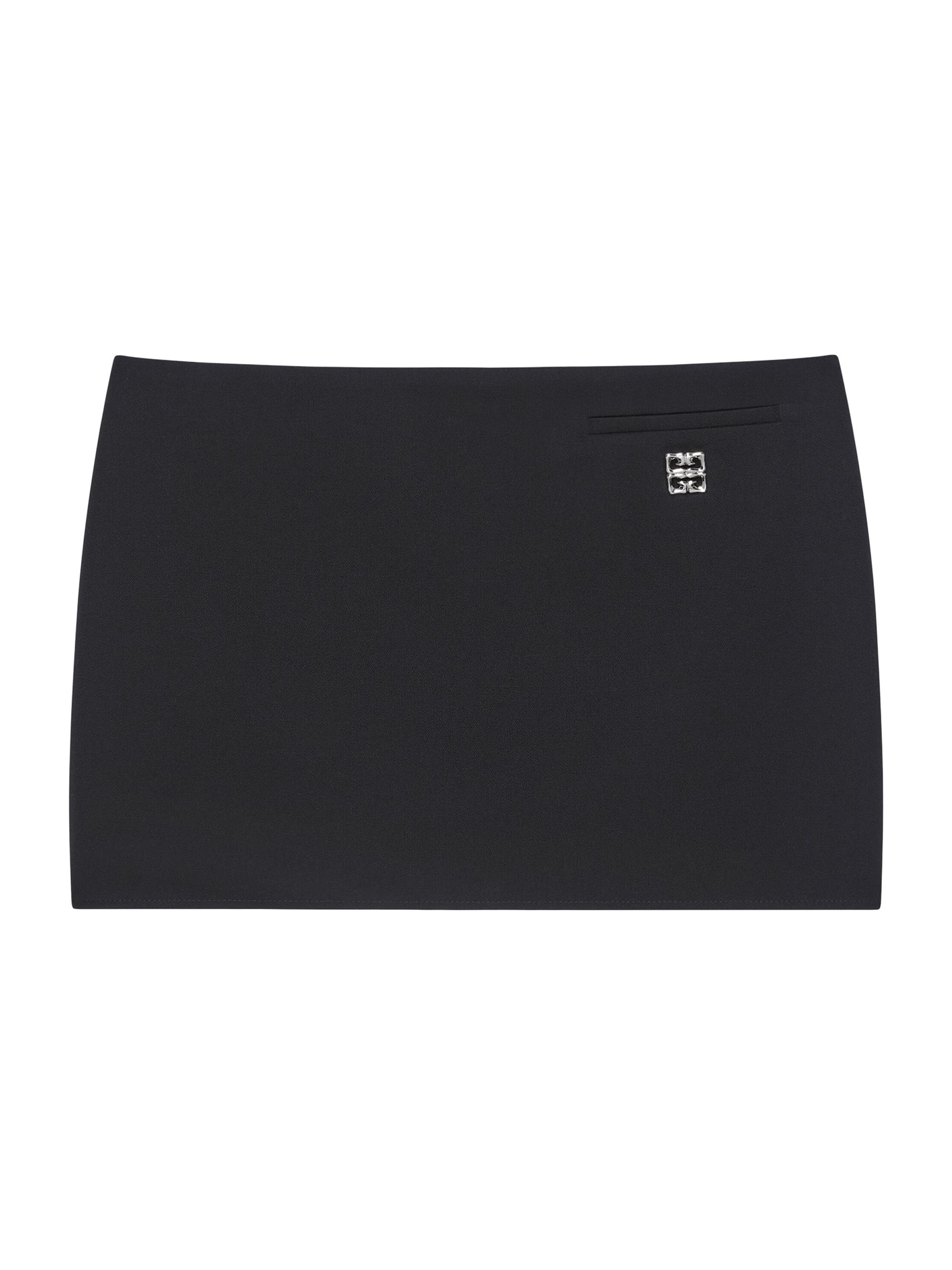 Givenchy Women's Skirt in Wool with 4G Detail - Black