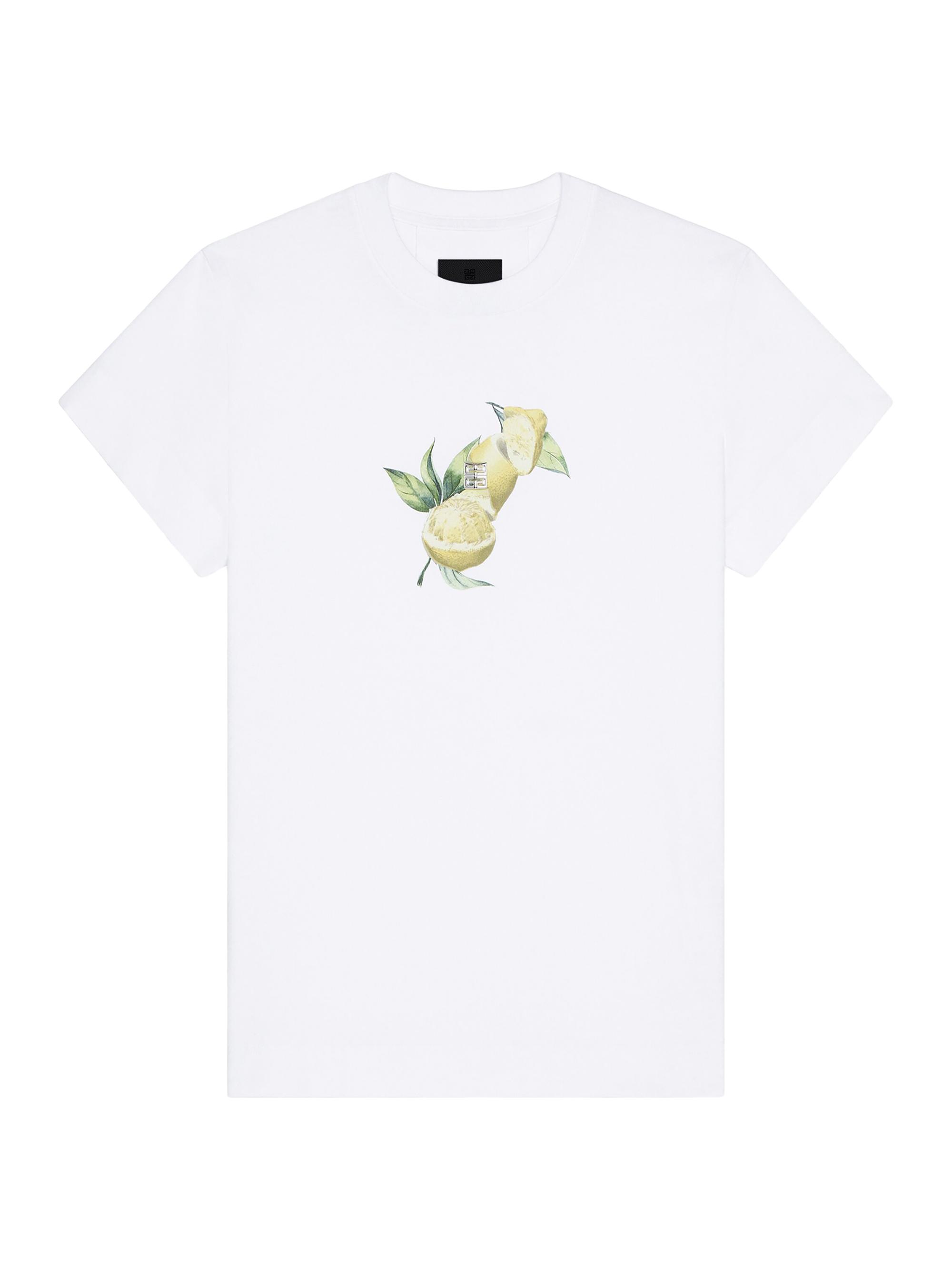 Givenchy Women's Plage Slim Fit T-Shirt in Cotton with 4G Detail - White