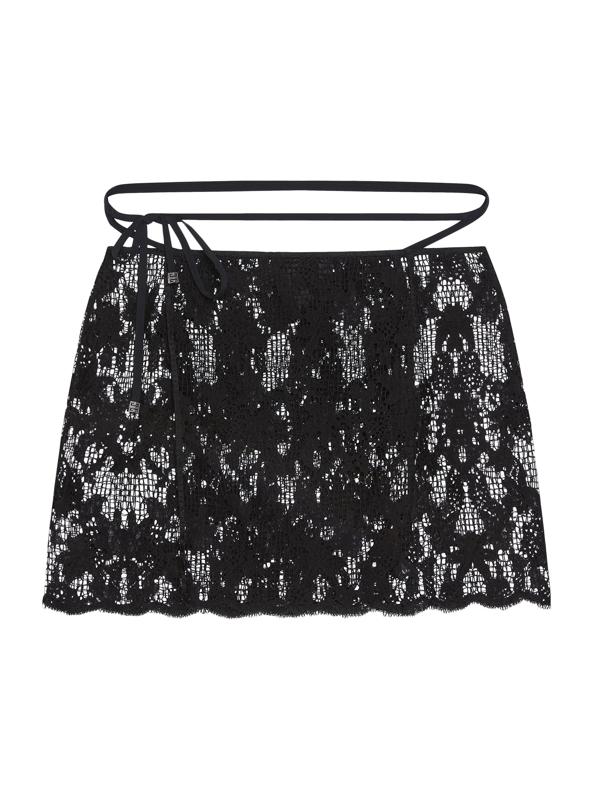 Givenchy Women's Plage Skirt in Lace - Black