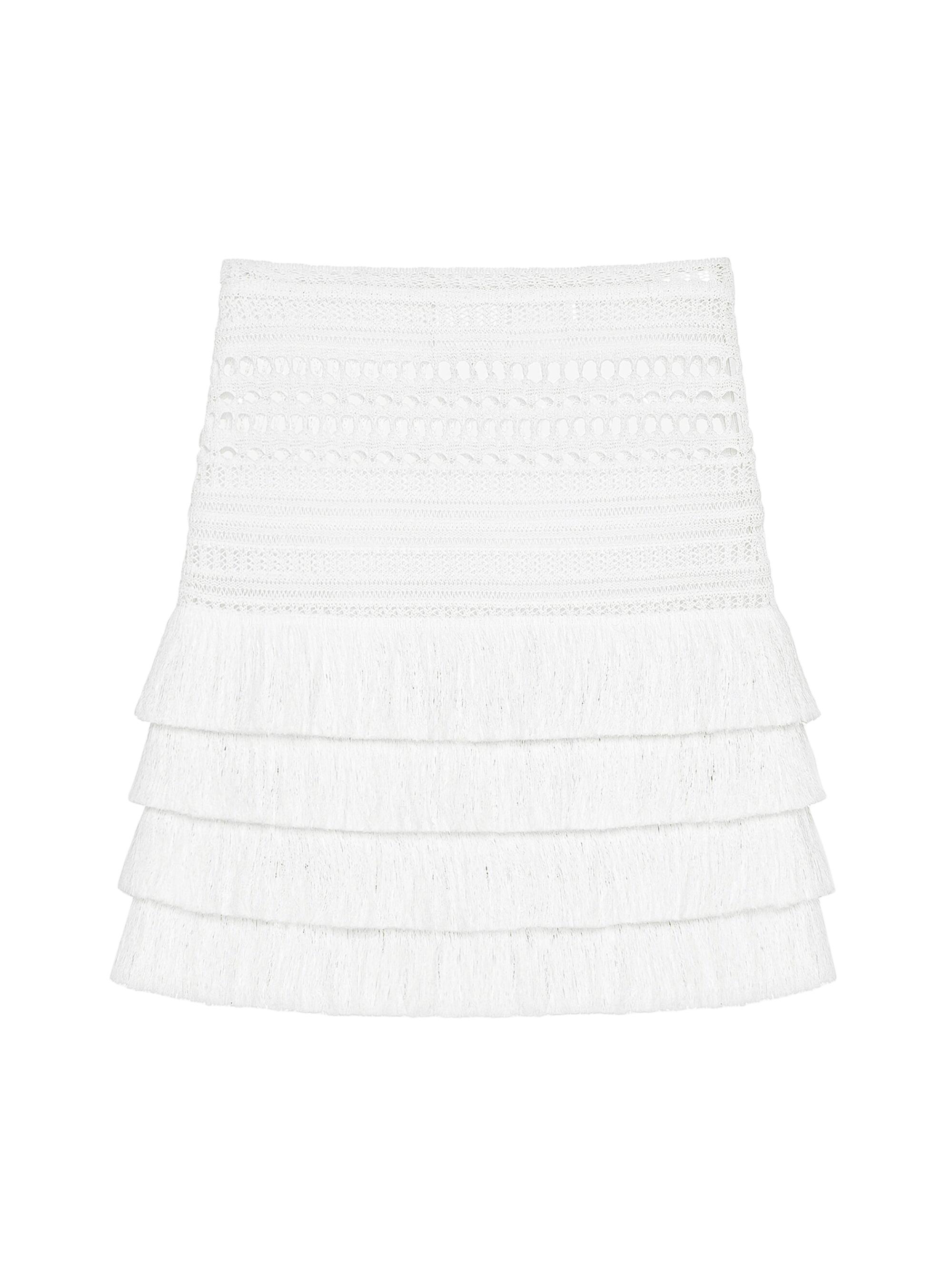Givenchy Women's Plage Skirt in Crochet - White