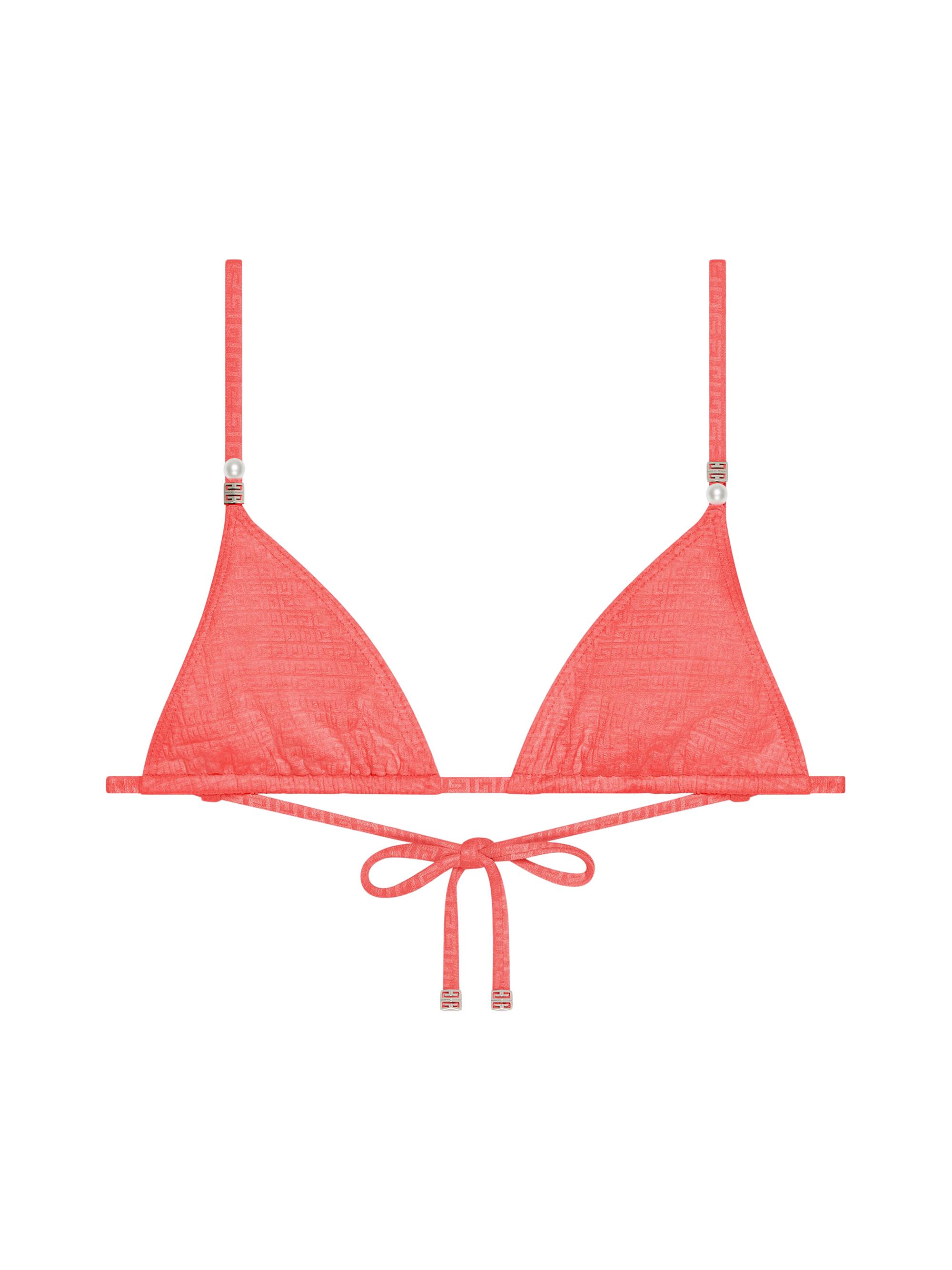 Givenchy Women's Plage 4G Bikini Top - Coral