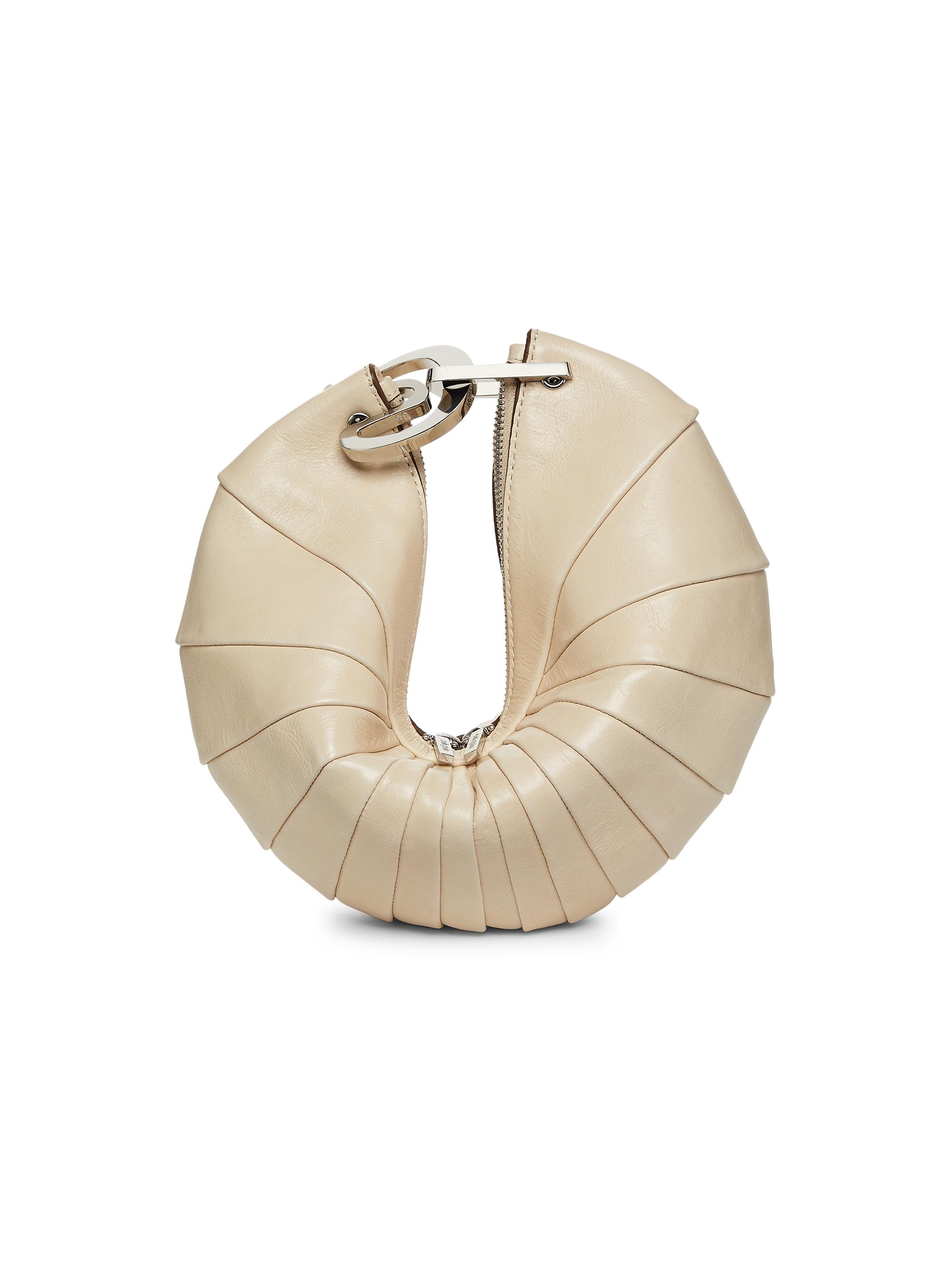 Cult Gaia Women's Ubah Leather Clutch - Alabaster