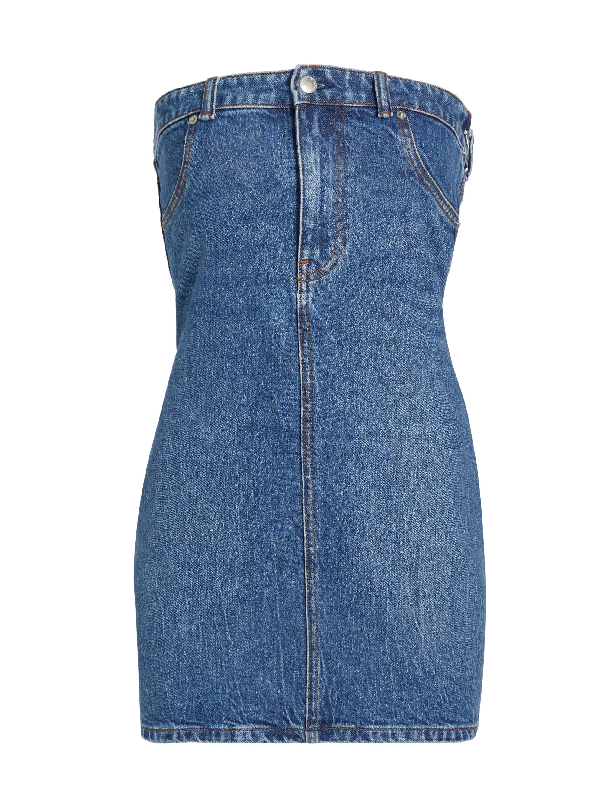 alexanderwang.t Women's Stretch Denim Tube Dress - Deep Blue