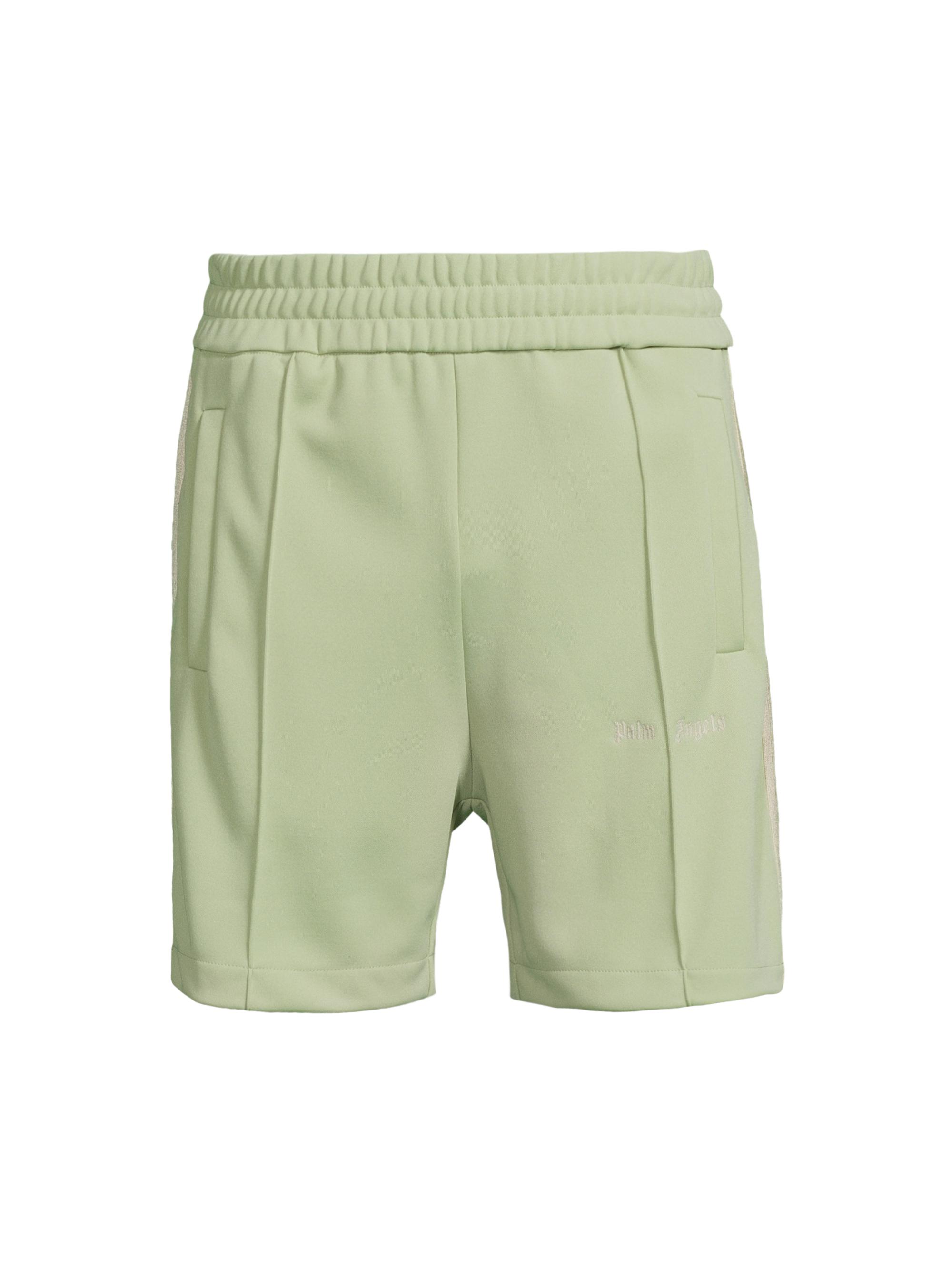 Palm Angels Men's Classic Logo Track Shorts - Sage Off White