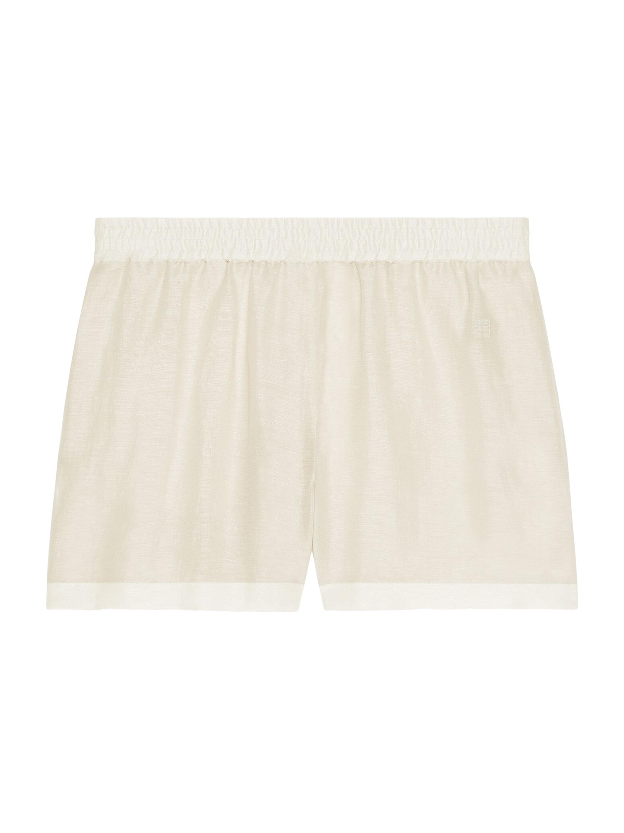 Givenchy Women's Plage Shorts in Silk and Linen -