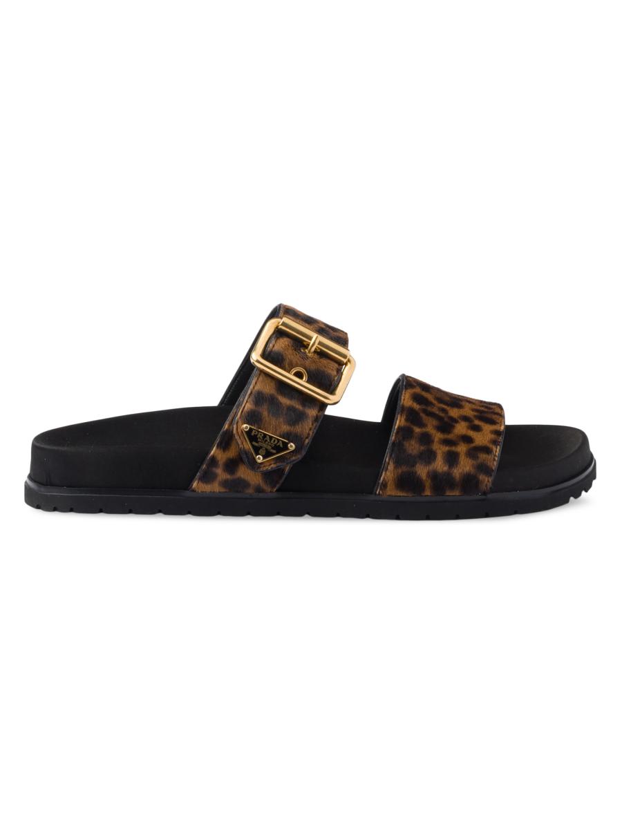 関税込◆送料無料！【PRADA】Soft Padded 20mm Slide Sandal Prada Soft Padded 20mm Slide Sandal White Nappa Leather