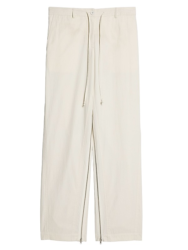 Shop Helmut Lang Cotton-Blend Wide-Leg Zip Pants | Saks Shop Helmut Lang Cotton-Blend Wide-Leg Zip Pants | Saks
