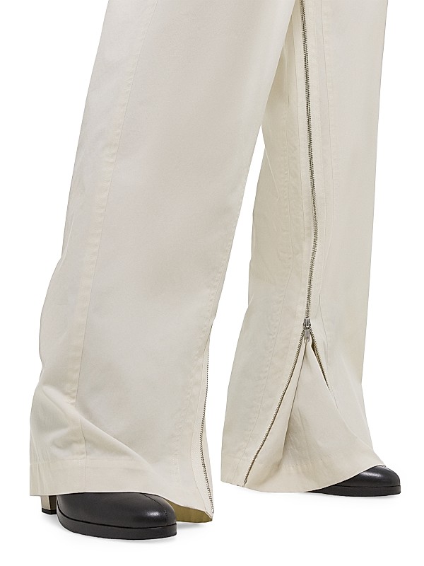 Shop Helmut Lang Cotton-Blend Wide-Leg Zip Pants | Saks Shop Helmut Lang Cotton-Blend Wide-Leg Zip Pants | Saks