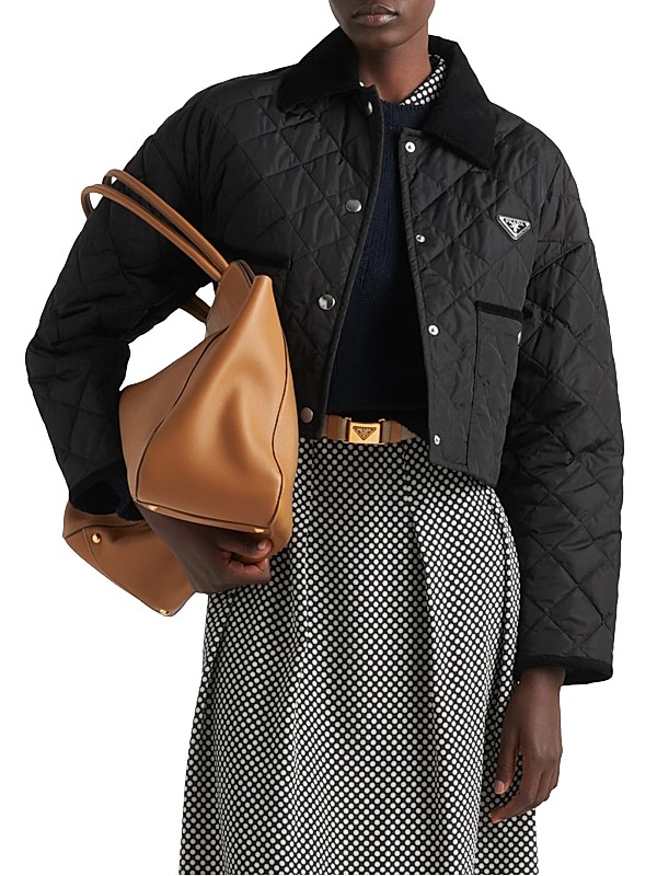 Shop Prada Light Re-Nylon Cropped Jacket | Saks Fifth Avenue Shop Prada Light Re-Nylon Cropped Jacket | Saks Fifth Avenue