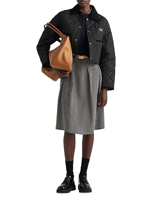 Shop Prada Light Re-Nylon Cropped Jacket | Saks Fifth Avenue Shop Prada Light Re-Nylon Cropped Jacket | Saks Fifth Avenue
