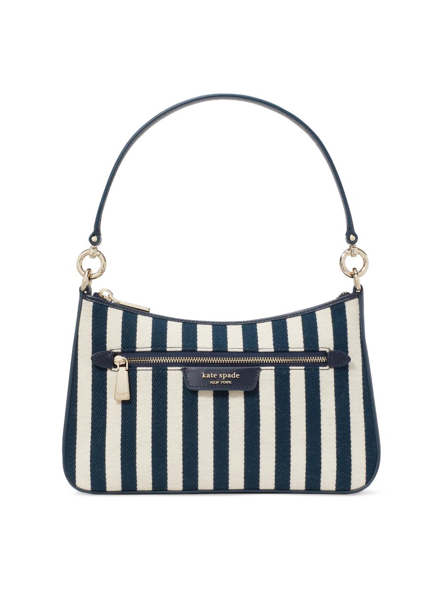kate spade new york Hudson Striped Canvas & Leather