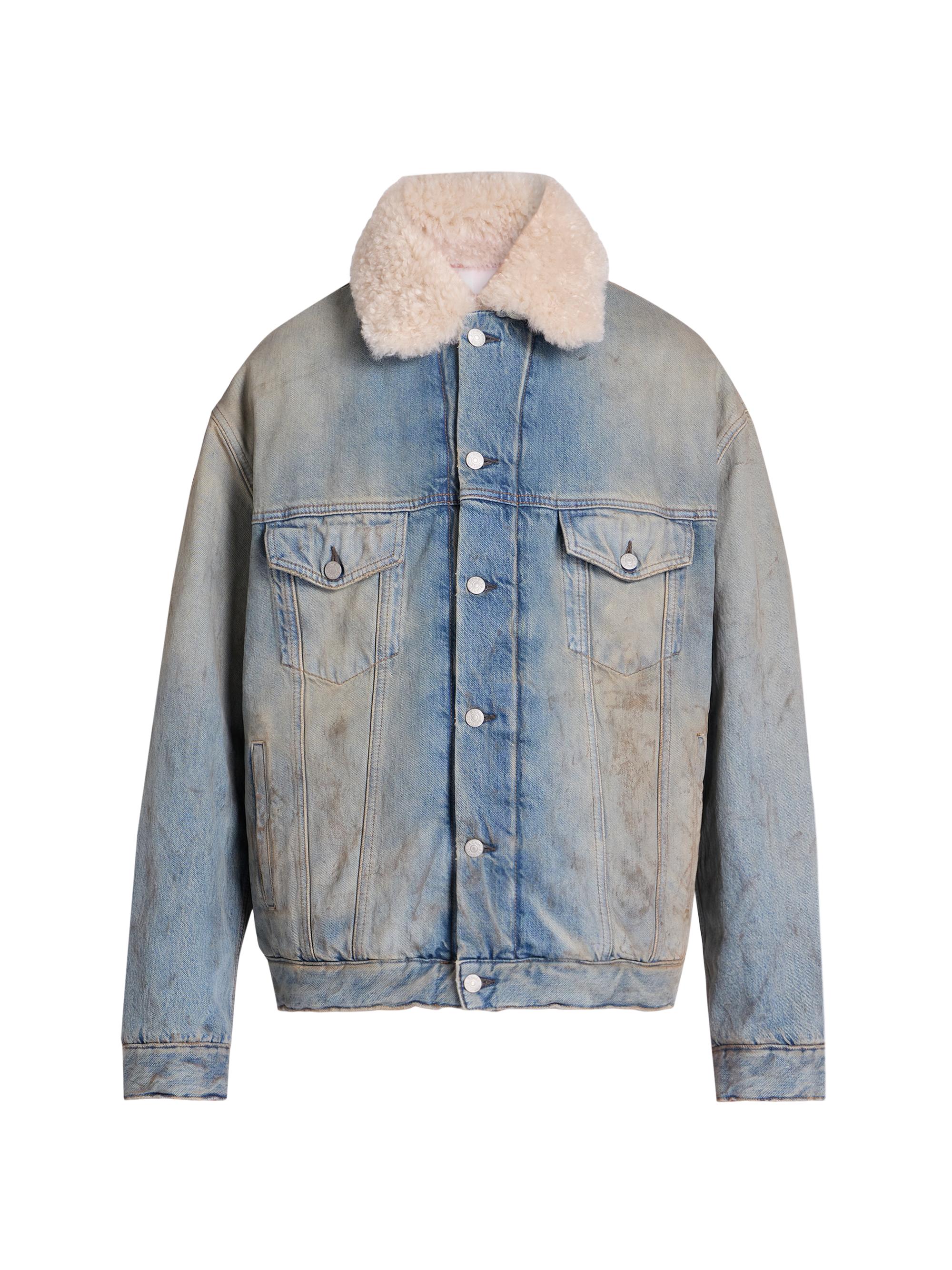 Acne Studios Robert U Lined Penicillin Denim Jacket | Saks Fifth