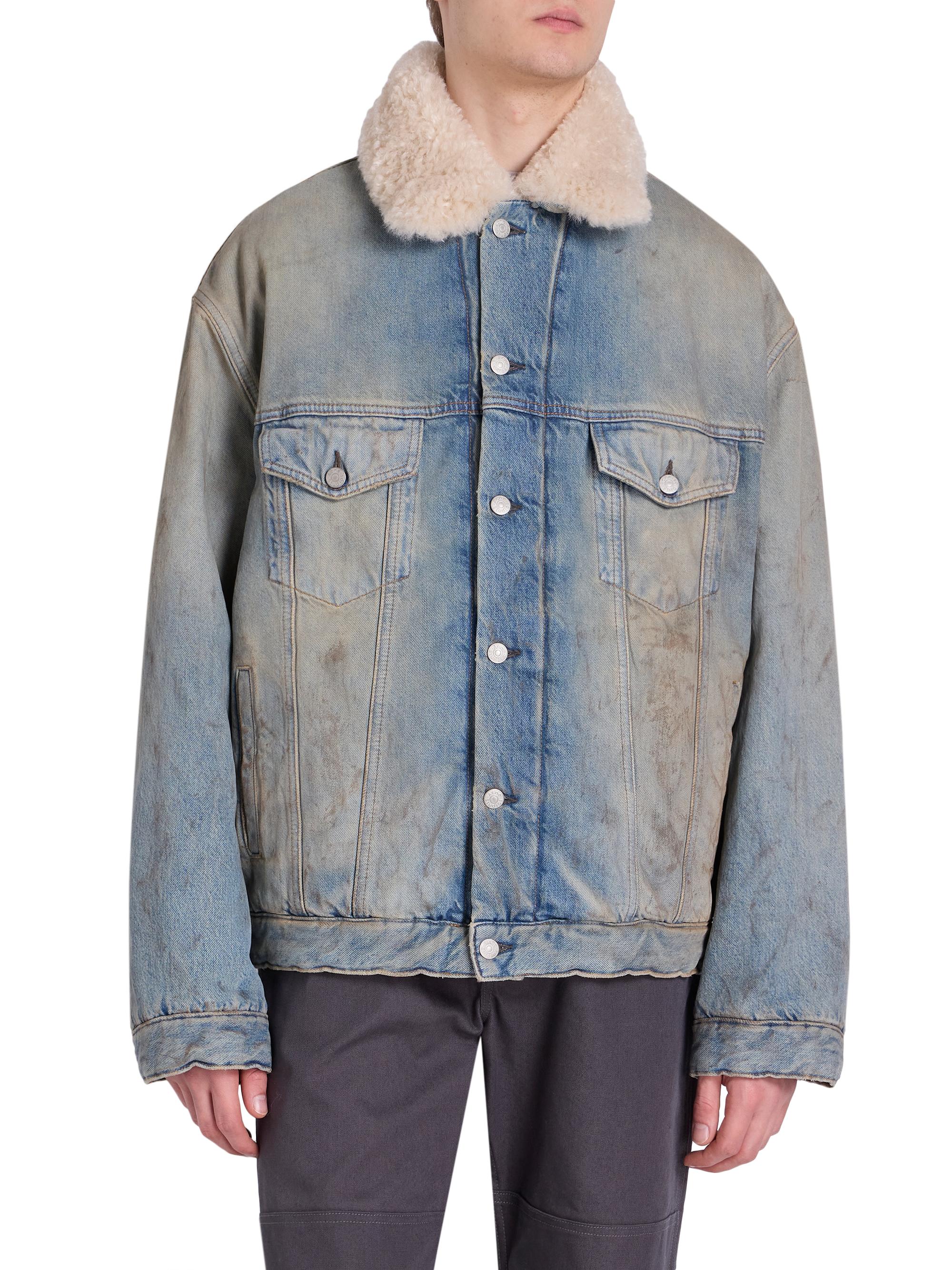 Acne Studios Robert U Lined Penicillin Denim Jacket | Saks