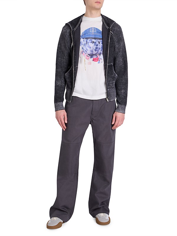 Shop Acne Studios Kupiter Vintage Wool-Cashmere Full-Zip Shop Acne Studios Kupiter Vintage Wool-Cashmere Full-Zip