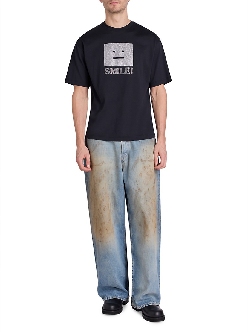 Shop Acne Studios Penicillin Distressed Relaxed-Fit Jeans Shop Acne Studios Penicillin Distressed Relaxed-Fit Jeans