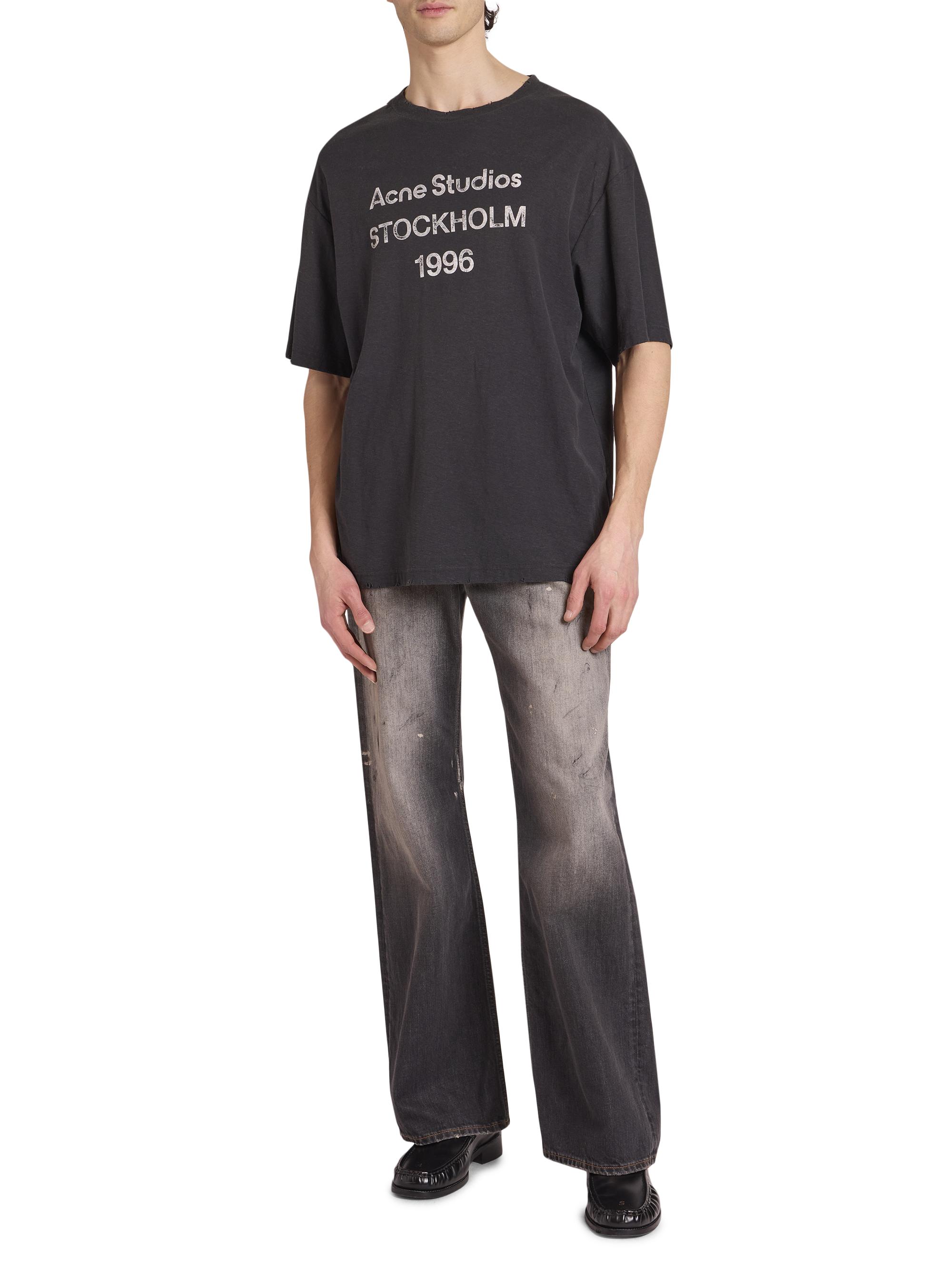 Acne Studios 1996 Tシャツ 黒 Acne Studios Exford 1996 t-shirt | FADED BLACK | SEVENSTORE