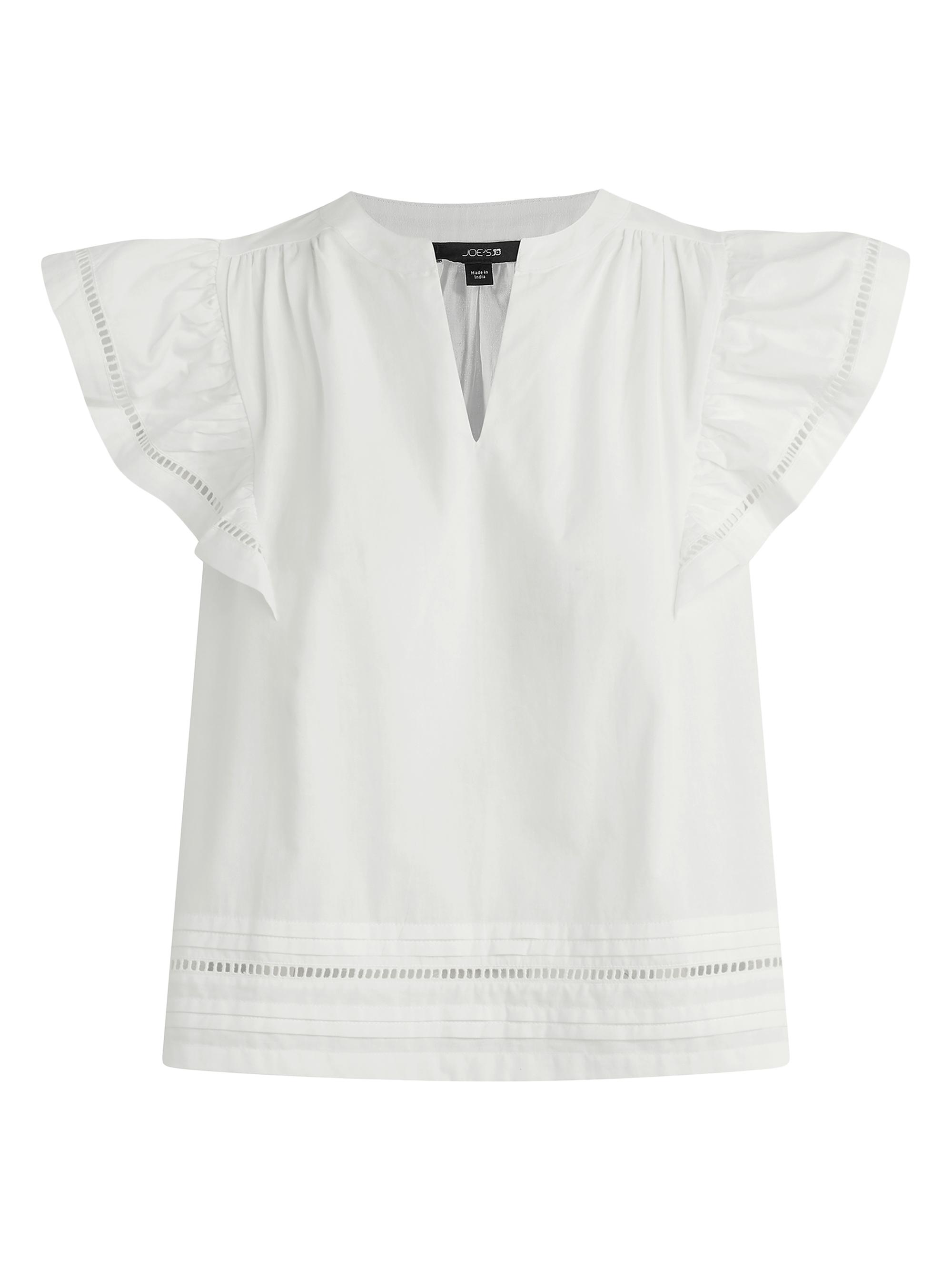 Joe's Jeans Women's The River Flutter-Sleeve Top - Optic White