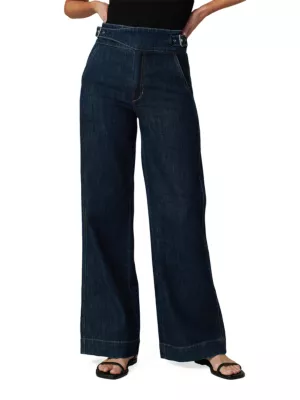 Shop Joe's Jeans The Double-Buckle Wide-Leg Sailor Pants | Saks Fifth Avenue