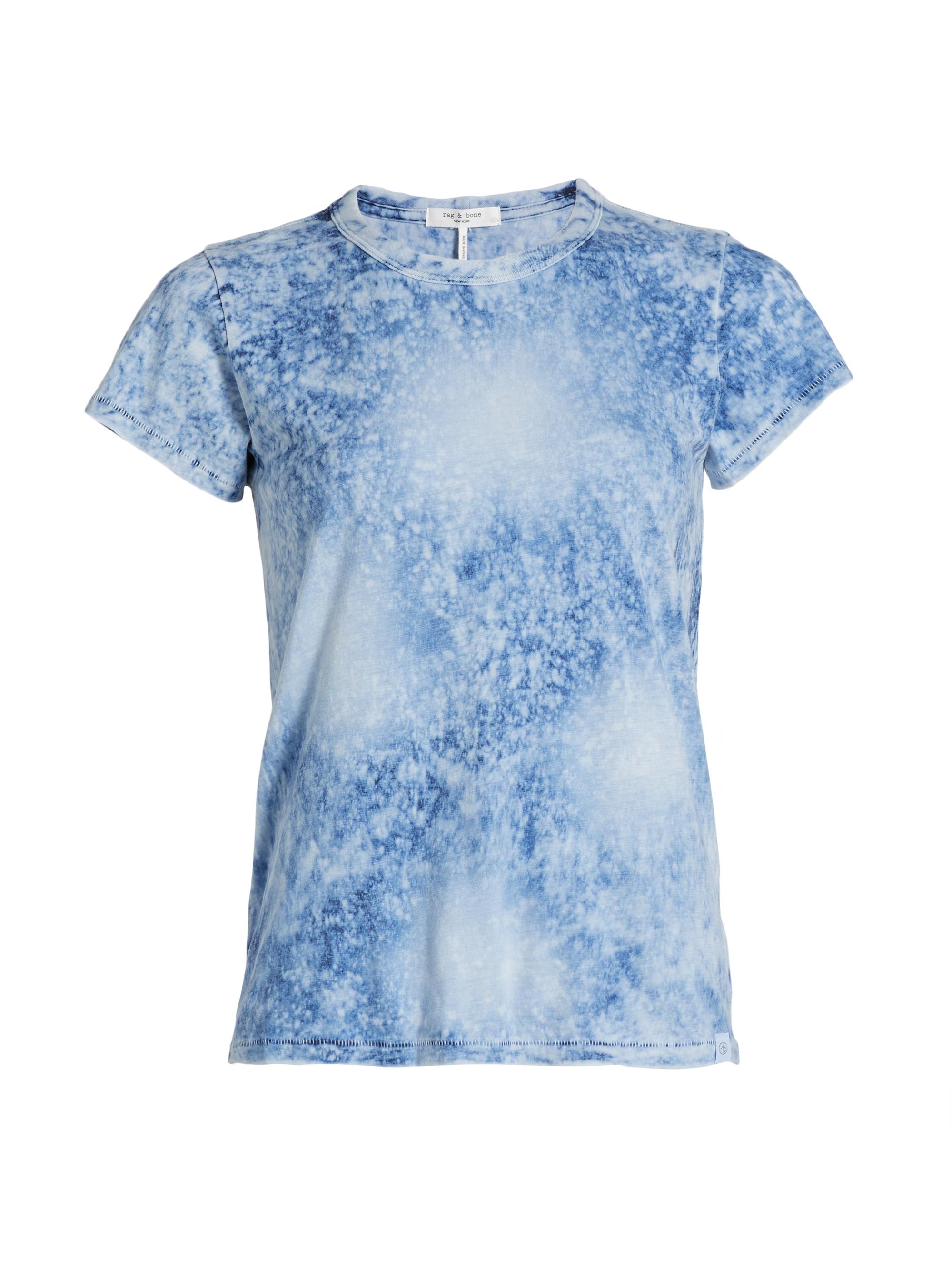 rag & bone Women's Cotton Tie-Dye T-Shirt - Blue Multi