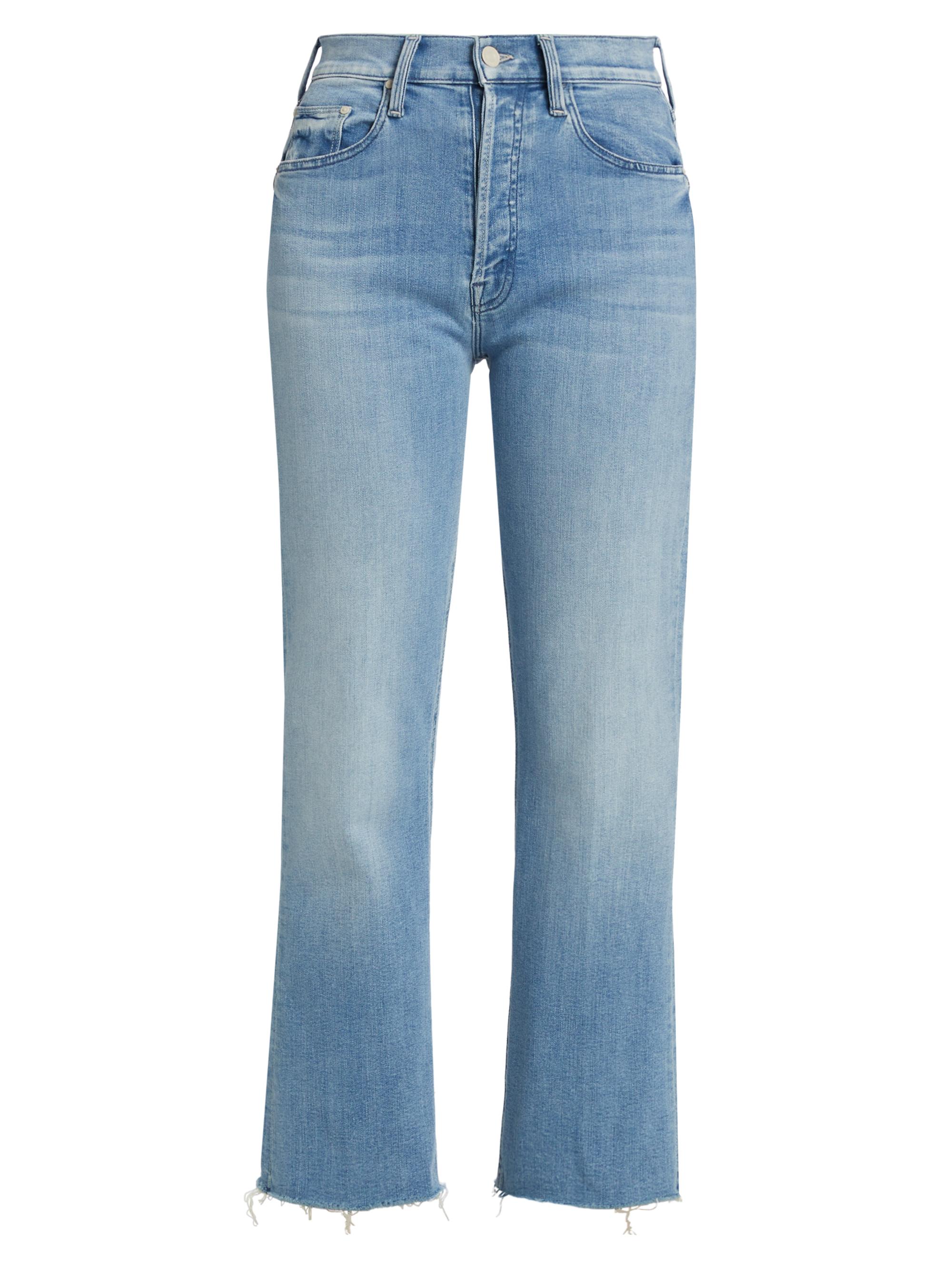 Mother Women's The Tripper High-Rise Frayed Ankle Jeans - All Over The Map