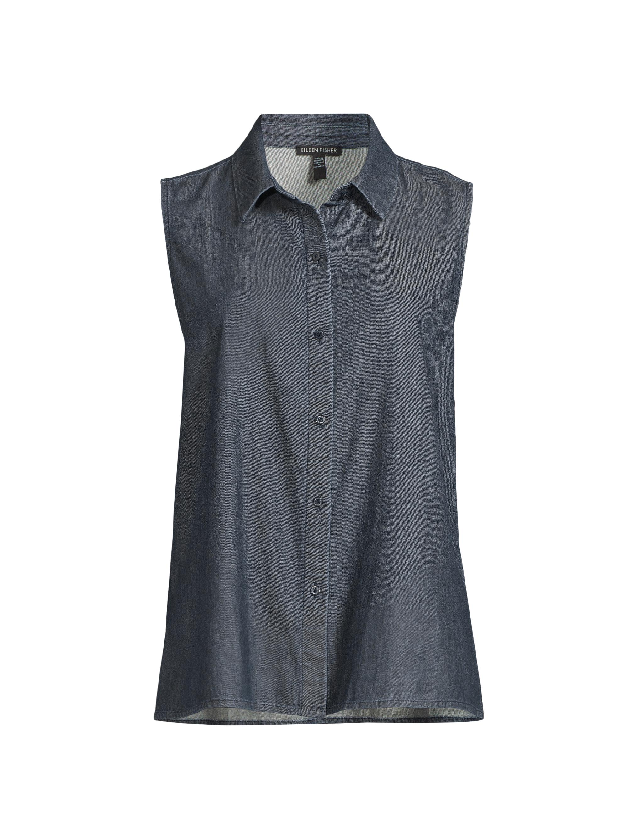 Eileen Fisher Women's Denim Sleeveless Shirt - Denim