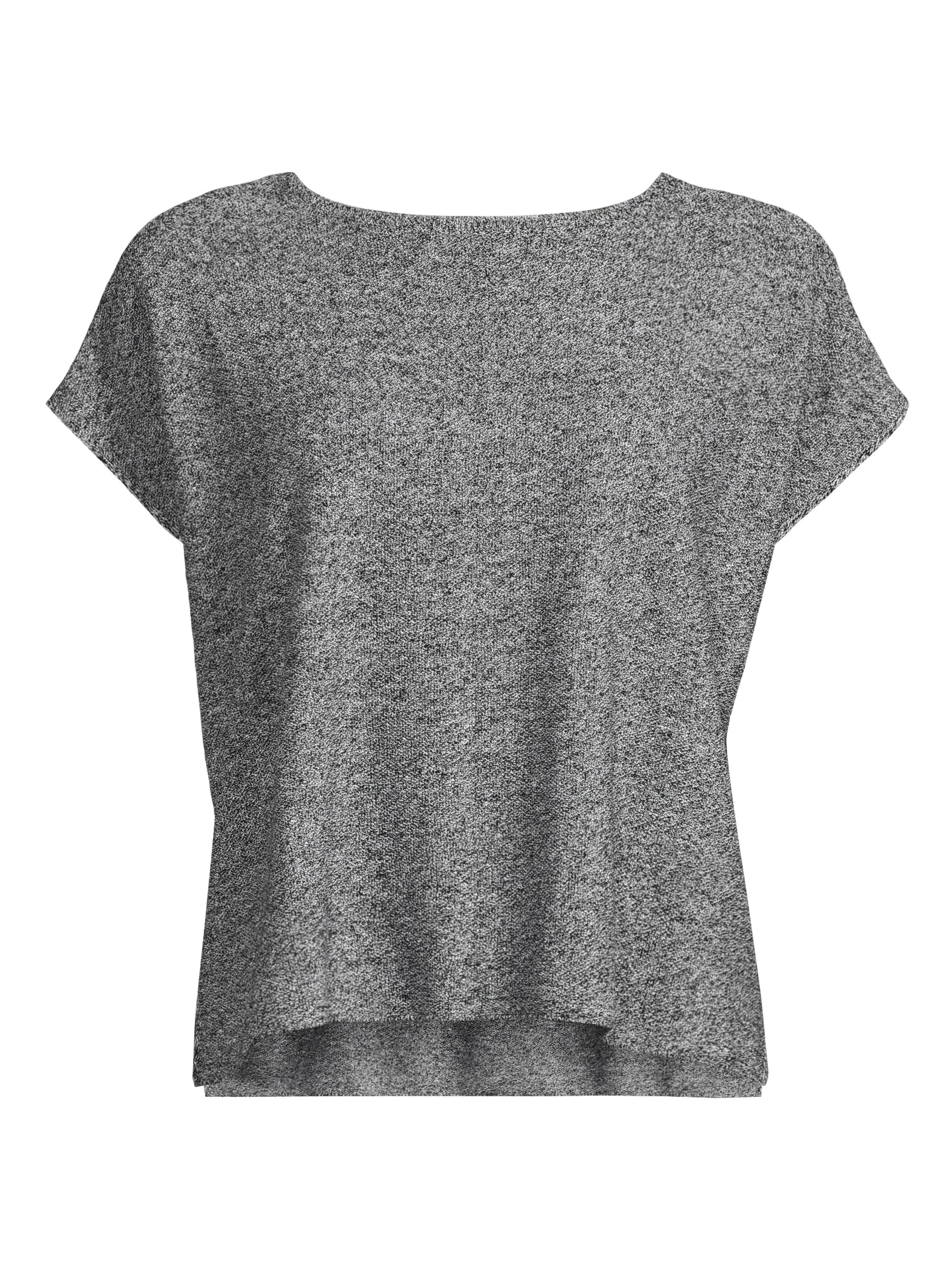Eileen Fisher Women's Linen & Cotton-Blend Crewneck Top - Black White