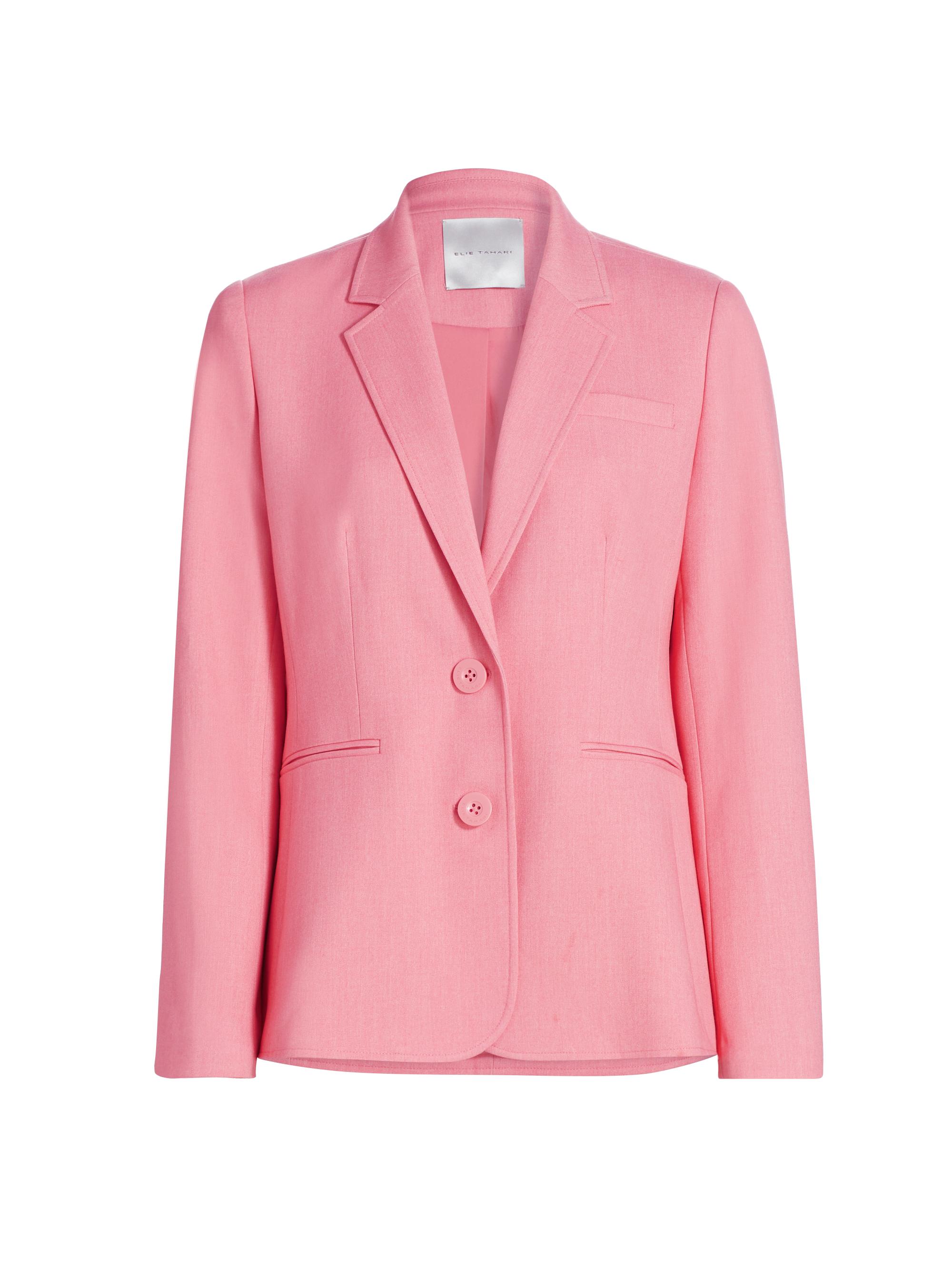 Elie Tahari Women's Becky Two-Button Blazer - Island Pink