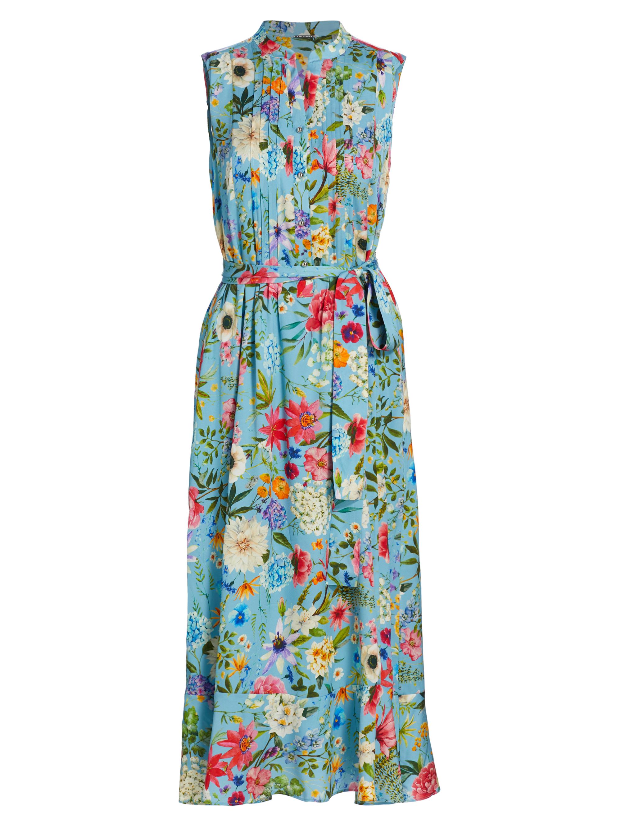 Elie Tahari Women's Phoebe Wild Meadow Silk-Blend Midi-Dress - Wild Meadow Print
