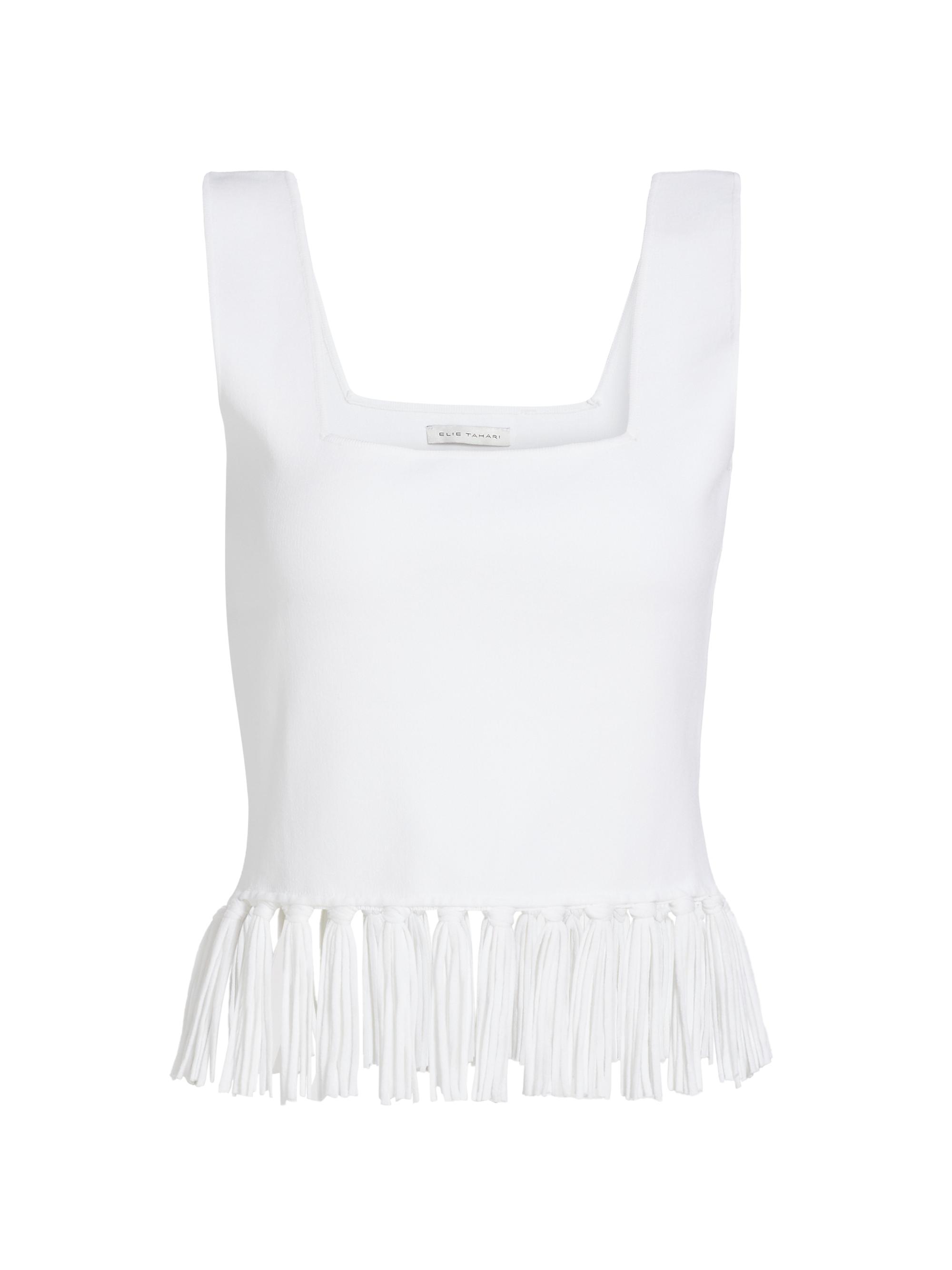 Elie Tahari Women's The Kendall Sweater Top - Sky White