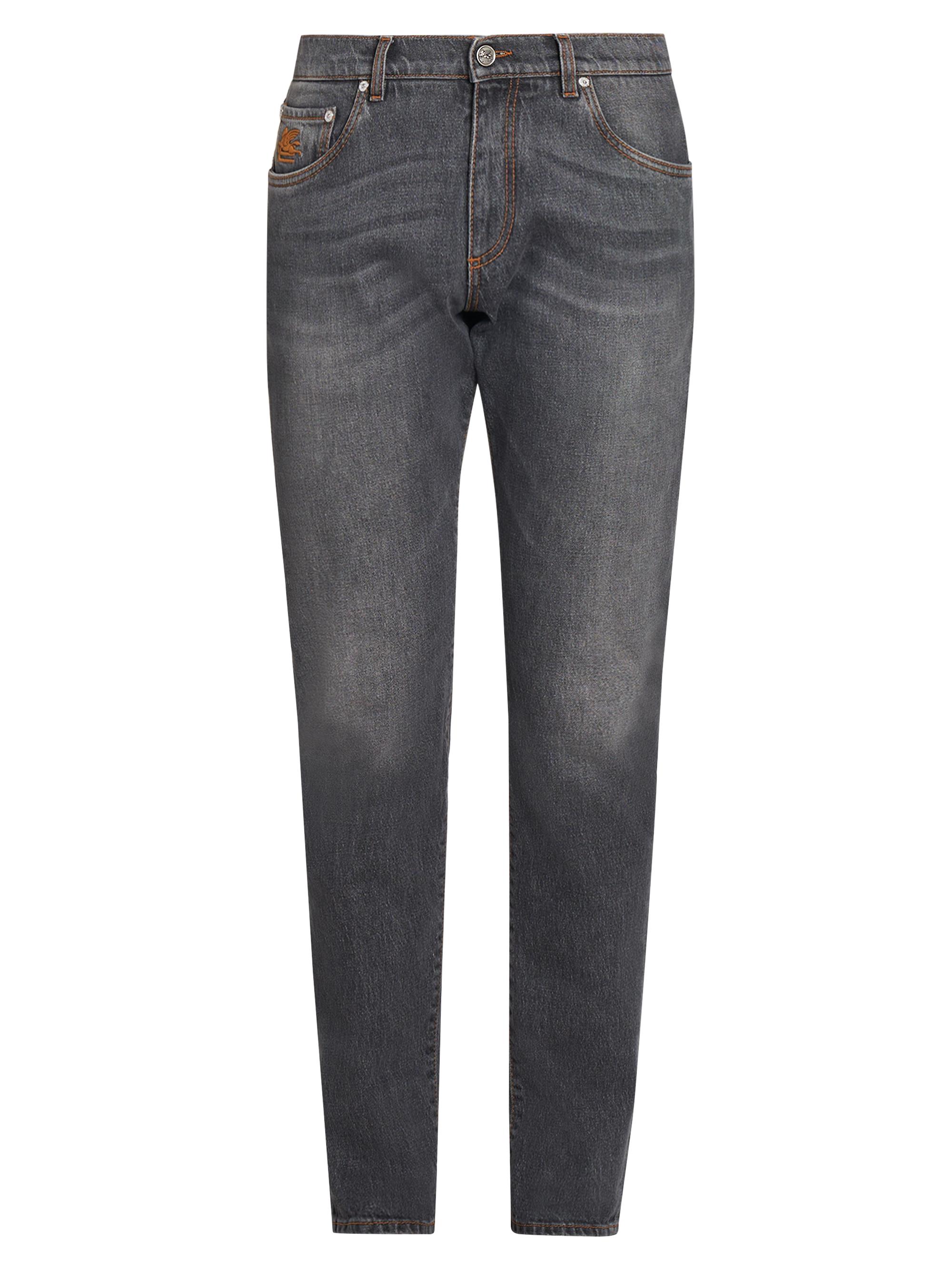 Etro Men's Fuji Five-Pocket Jeans - Grey