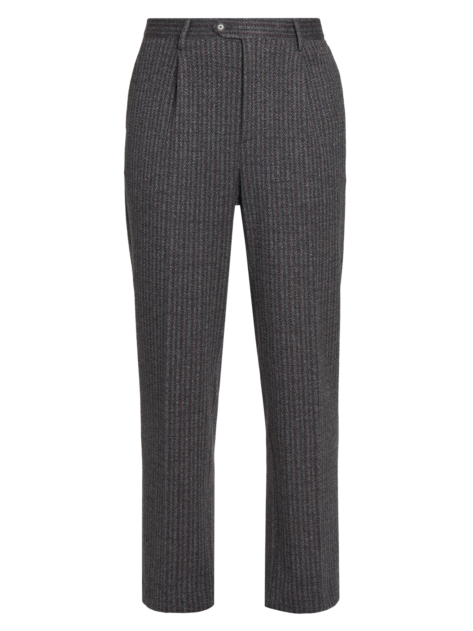 Etro Men's Single Pleat Trousers - Grey