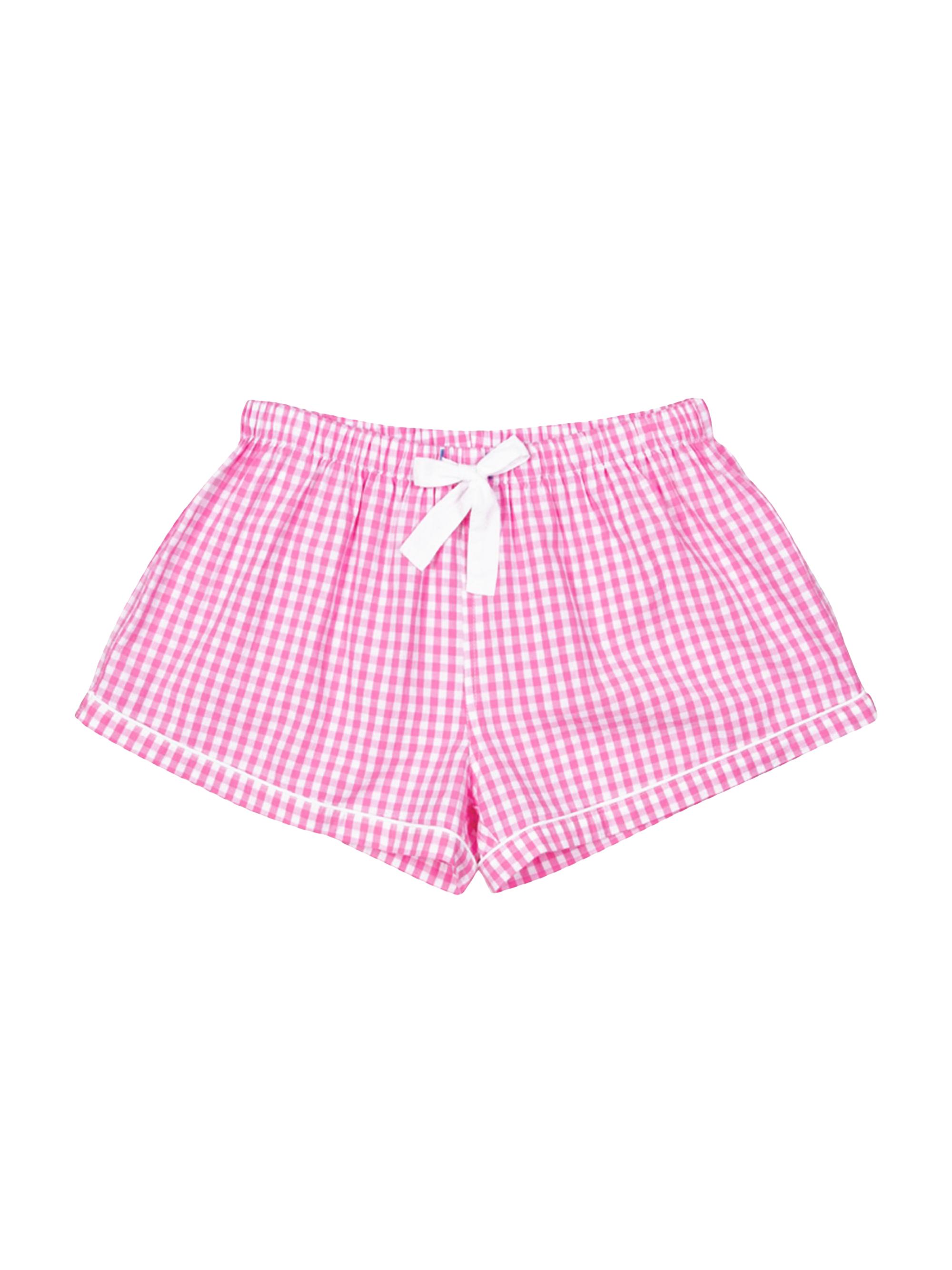 Sant and Abel Women's Hepburn Gingham Boxer Shorts - Pink
