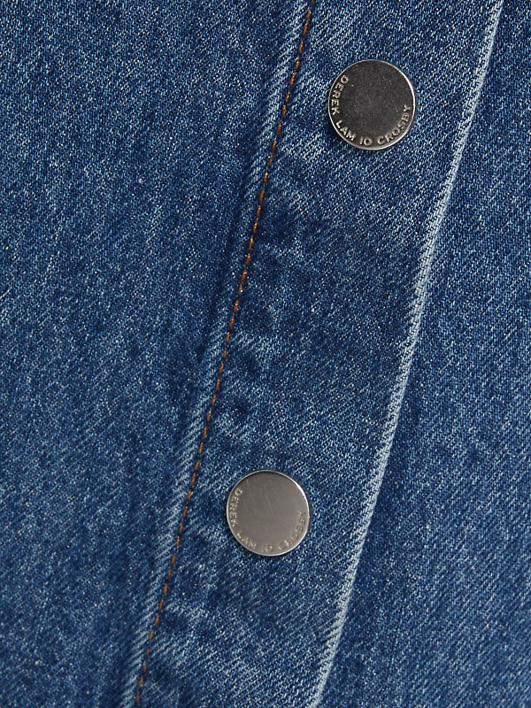 Shop Derek Lam 10 Crosby Nolan Side-Snap Wide-Leg Jeans Shop Derek Lam 10 Crosby Nolan Side-Snap Wide-Leg Jeans