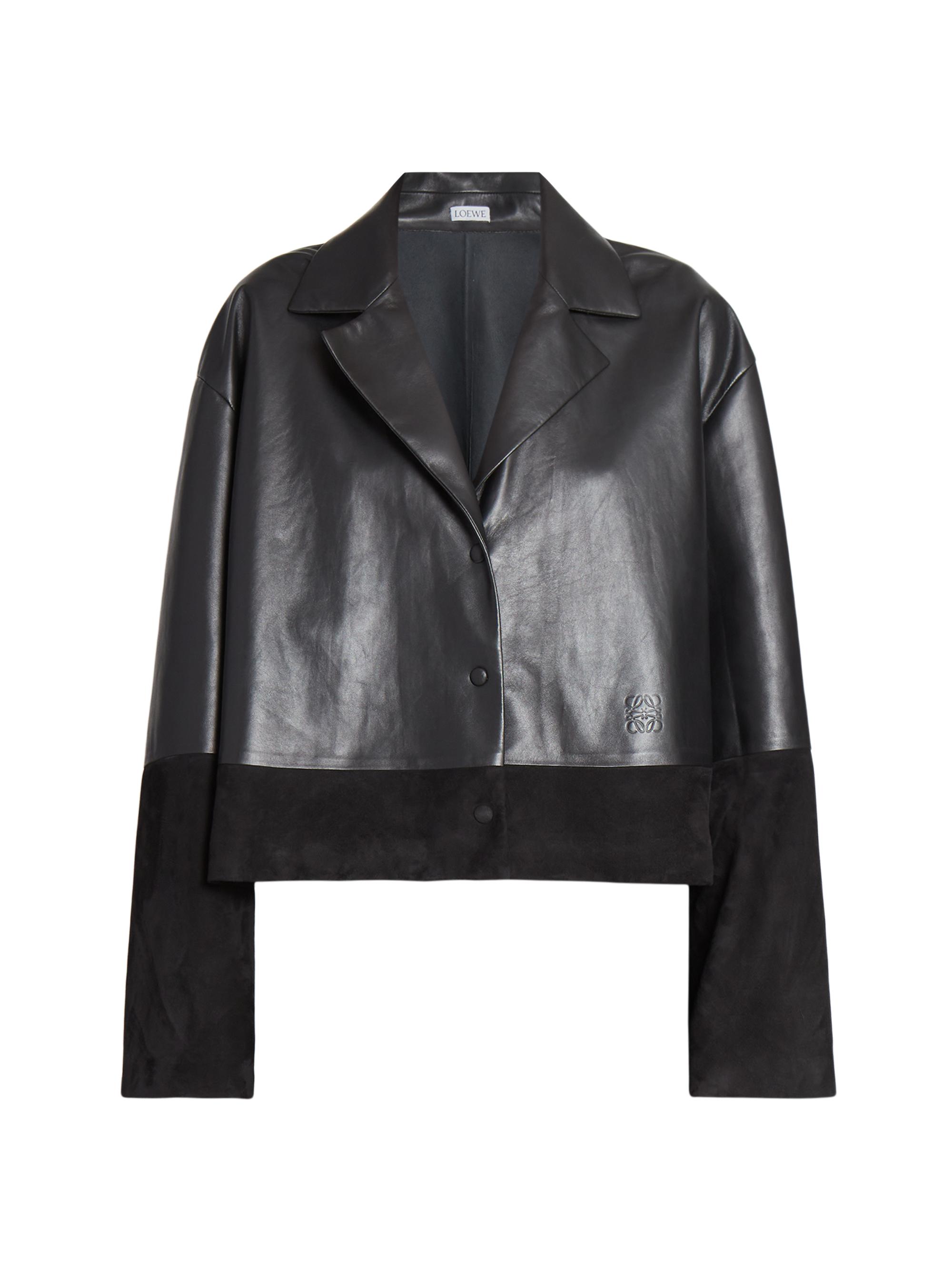 LOEWE Women's Leather Pajama Blouse - Black